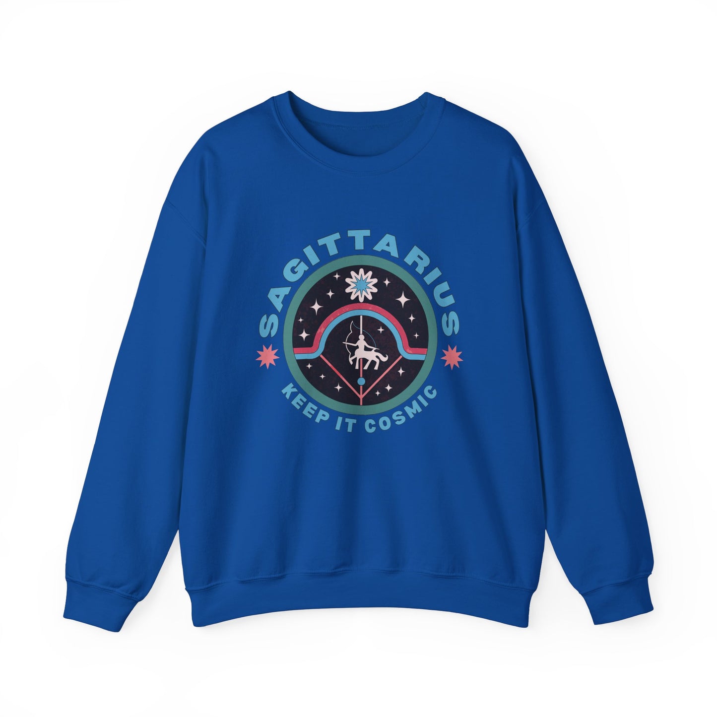 Keep It Cosmic - Retro Star Sign Astro Sweatshirt | Sagittarius