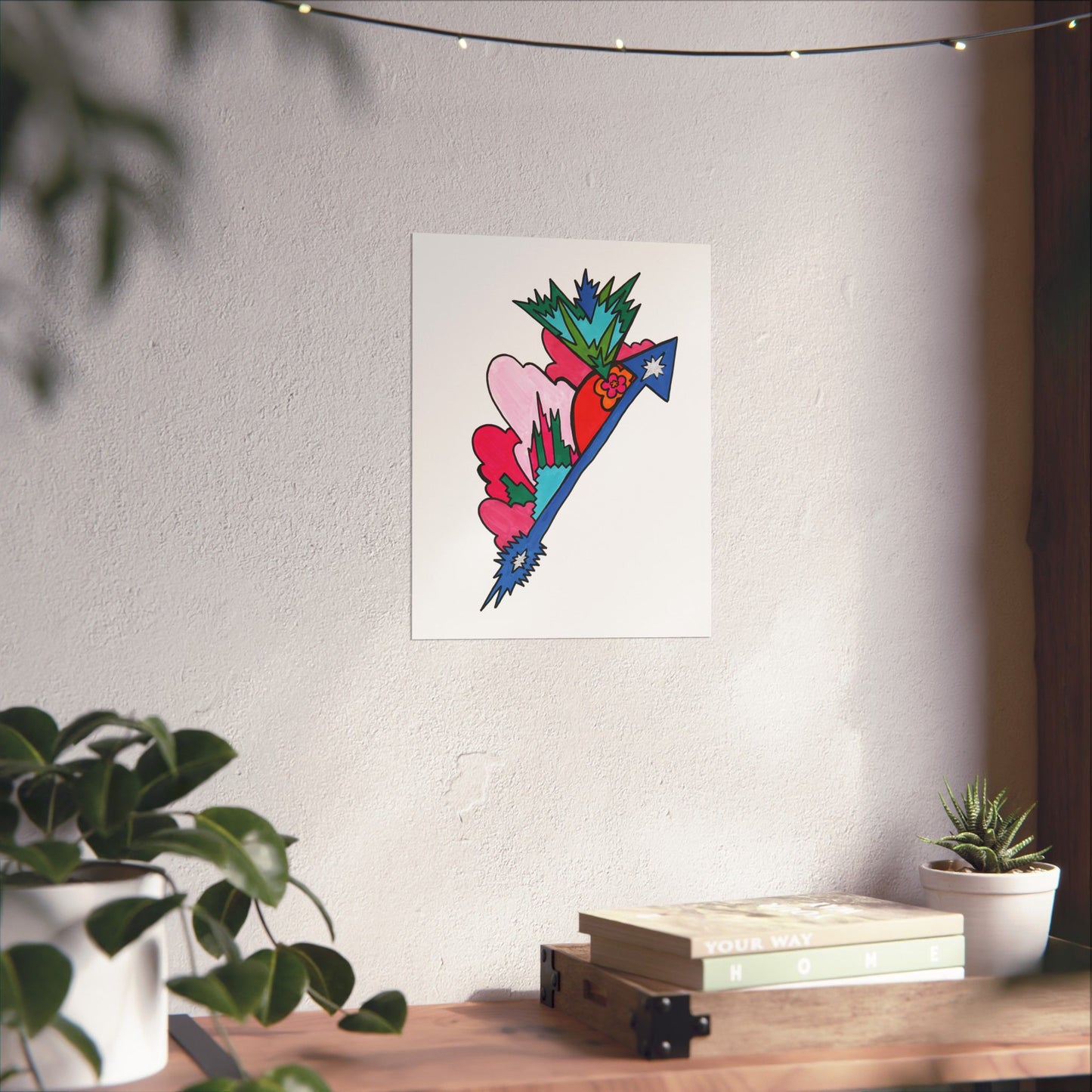 Blossom Arrow Abstract Art Print