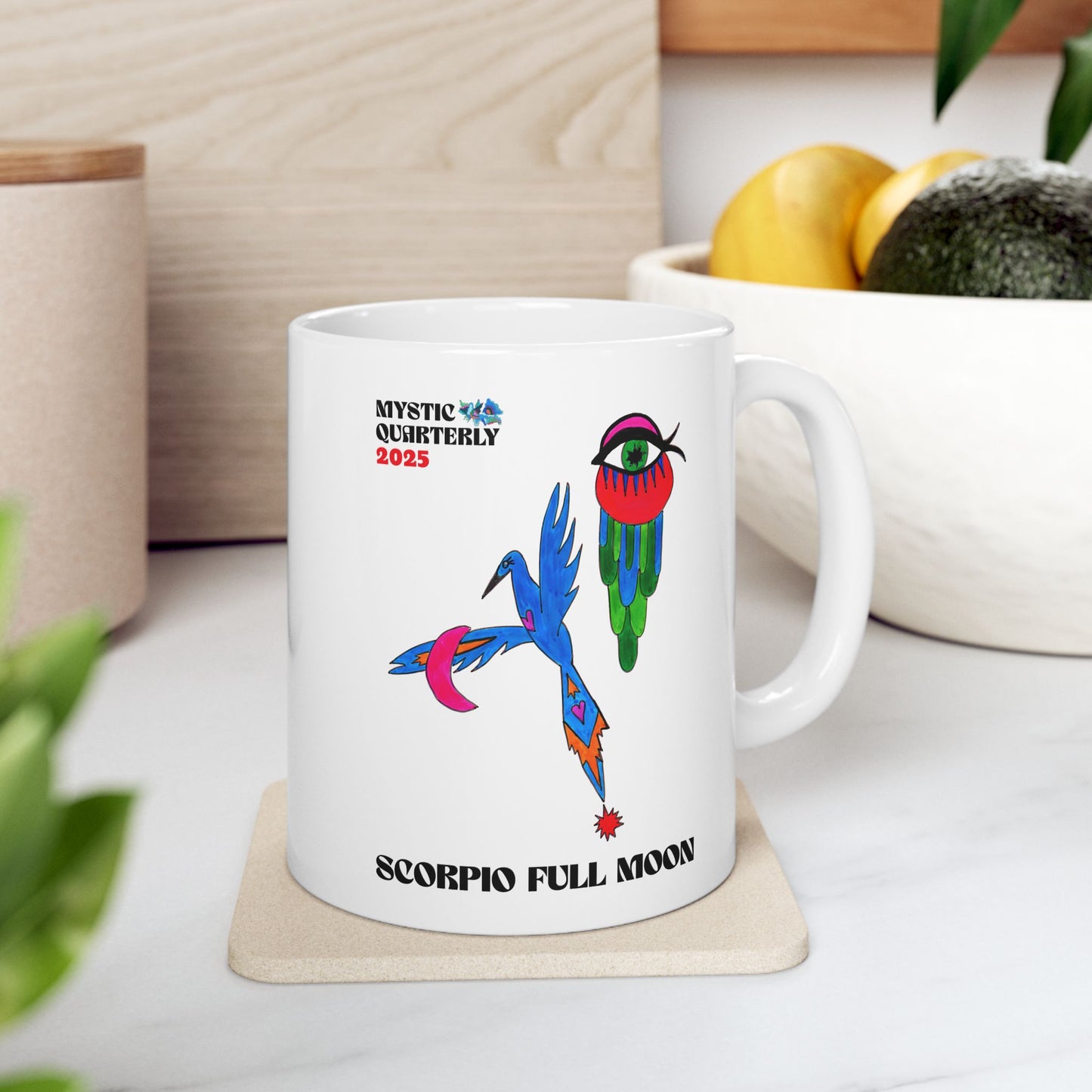 Scorpio Full Moon 2025 Ceramic Mug (11oz / 15oz)