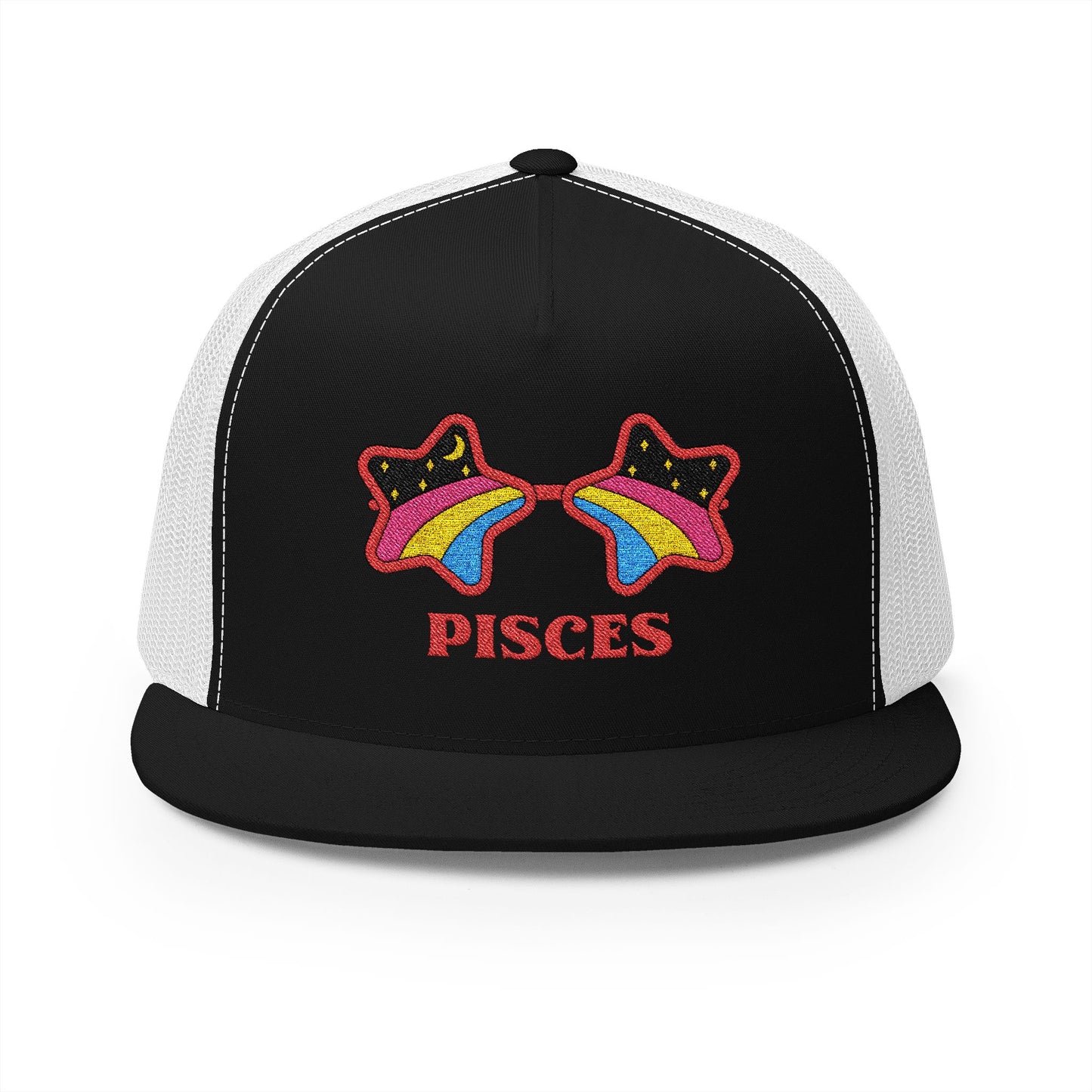 Retro Zodiac Sign Trucker Hat — Pisces