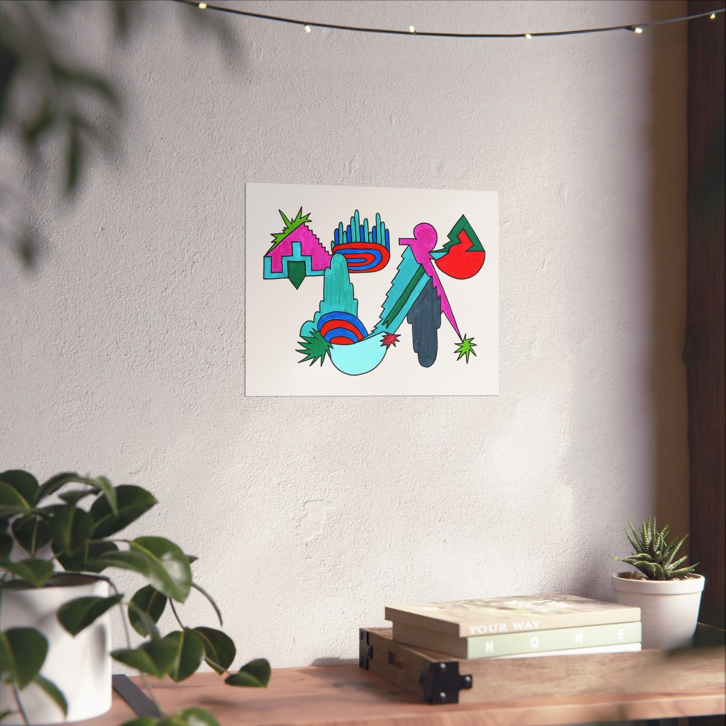 Dream Circuit | Abstract Geometric Cosmic Art Print