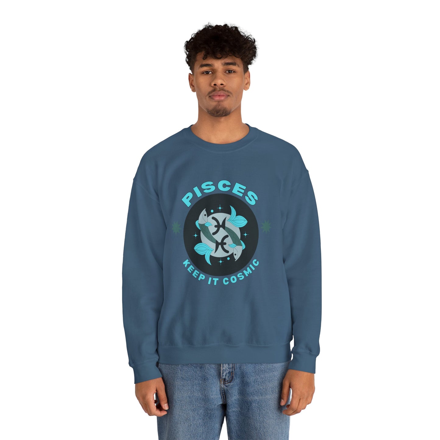 Keep It Cosmic - Retro Star Sign Astro Sweatshirt | Pisces
