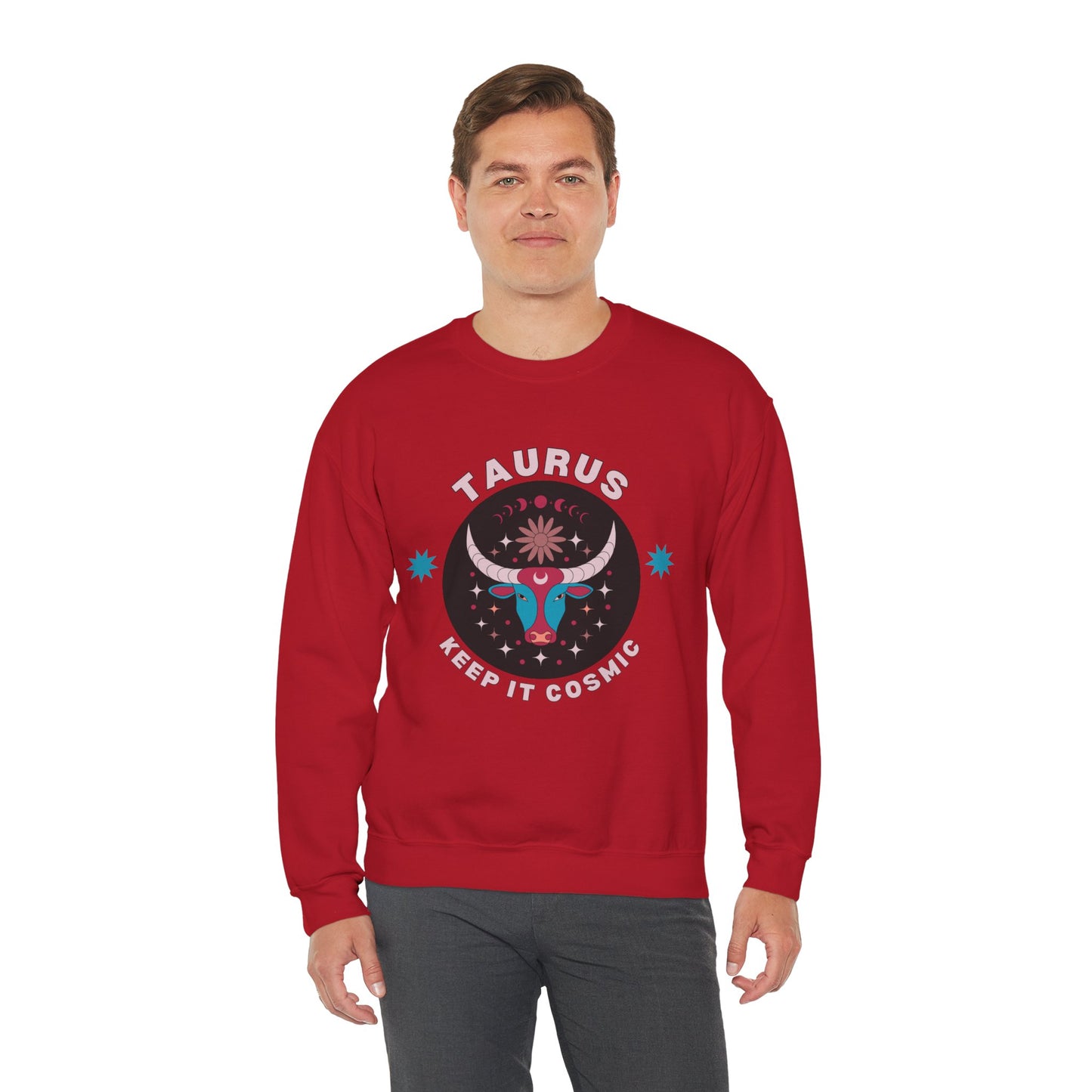 Keep It Cosmic - Retro Star Sign Astro Sweatshirt | Taurus