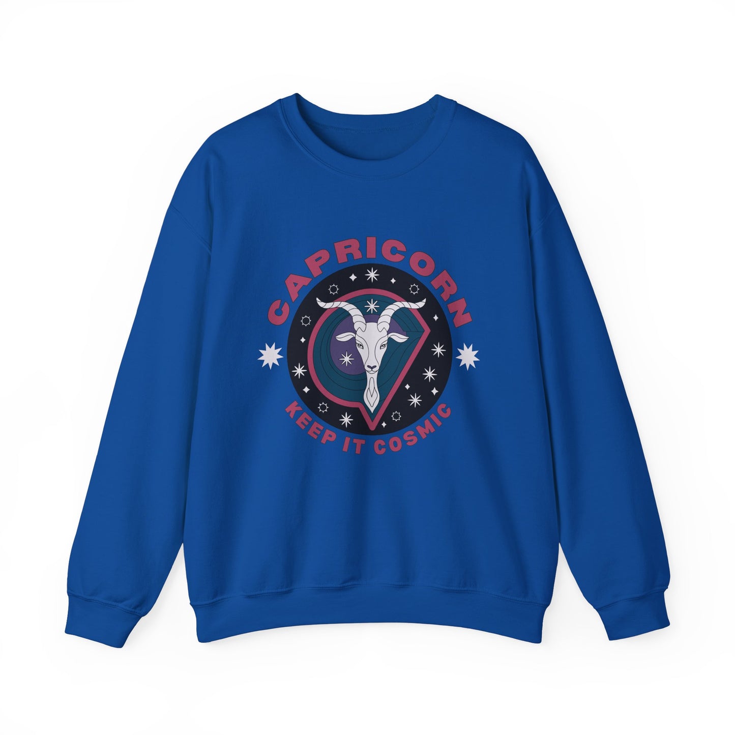 Keep It Cosmic - Retro Star Sign Astro Sweatshirt | Capricorn