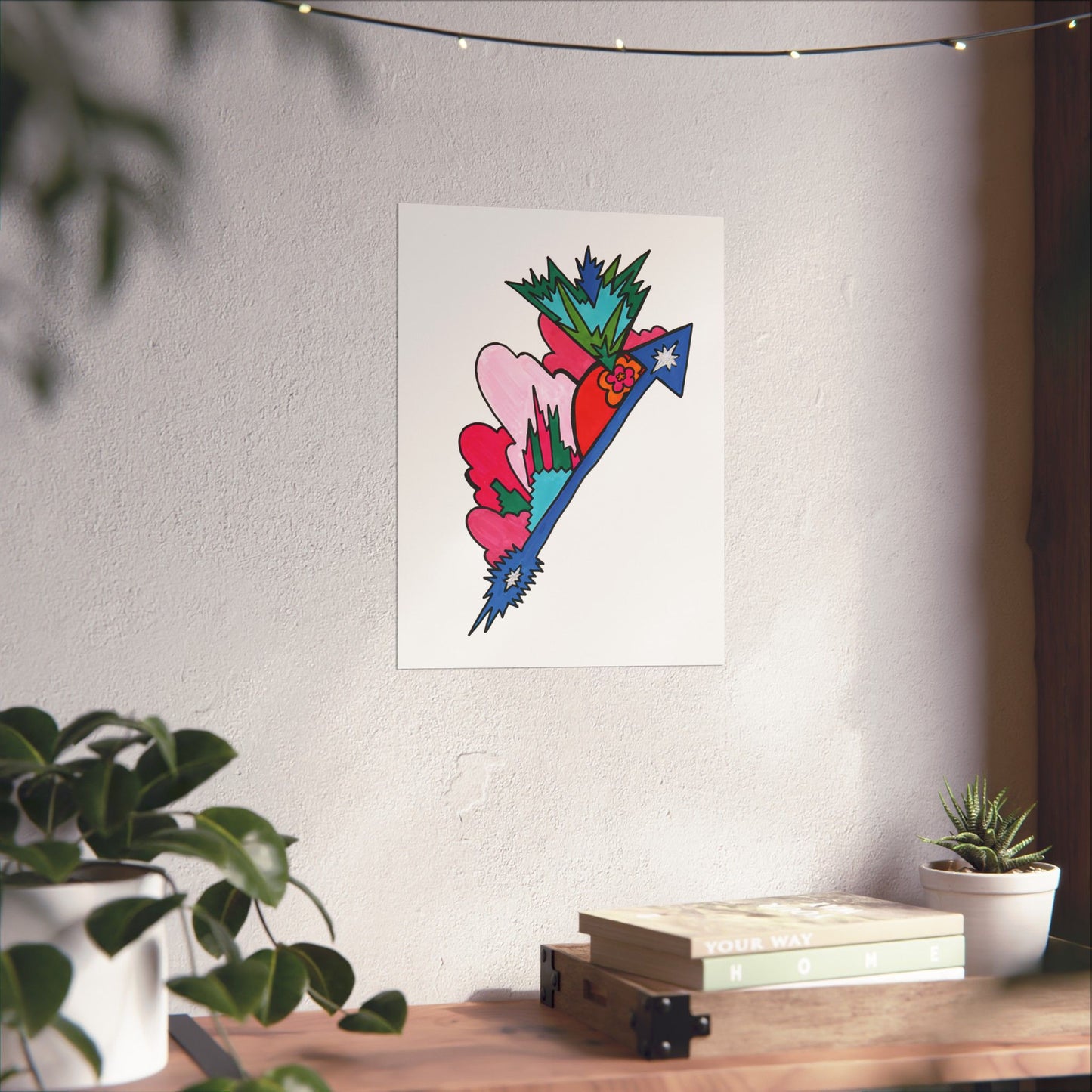 Blossom Arrow Abstract Art Print