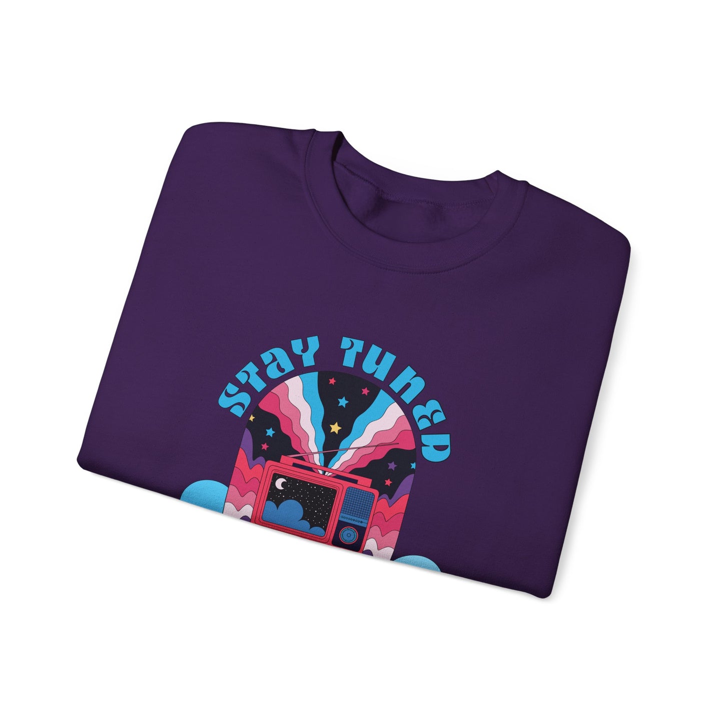 Stay Tuned Cosmic Retro Sweatshirt - Dreamglow Celestial Crewneck