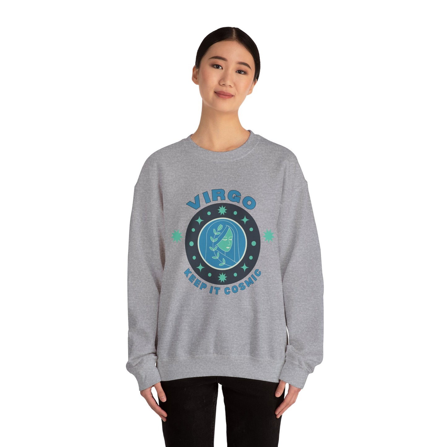 Keep It Cosmic - Retro Star Sign Astro Sweatshirt | Virgo
