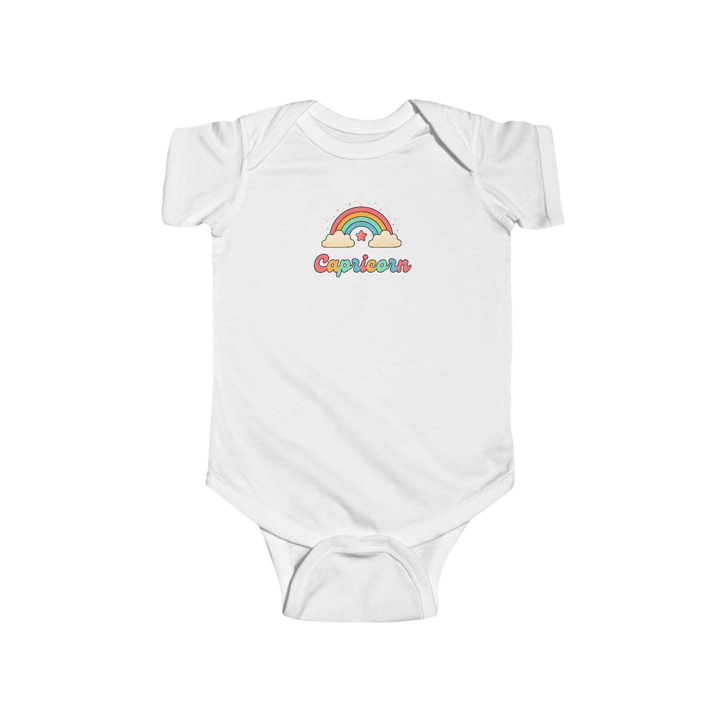 Cosmic Cutie Capricorn Zodiac Onesie | Astrology Cotton Baby Bodysuit