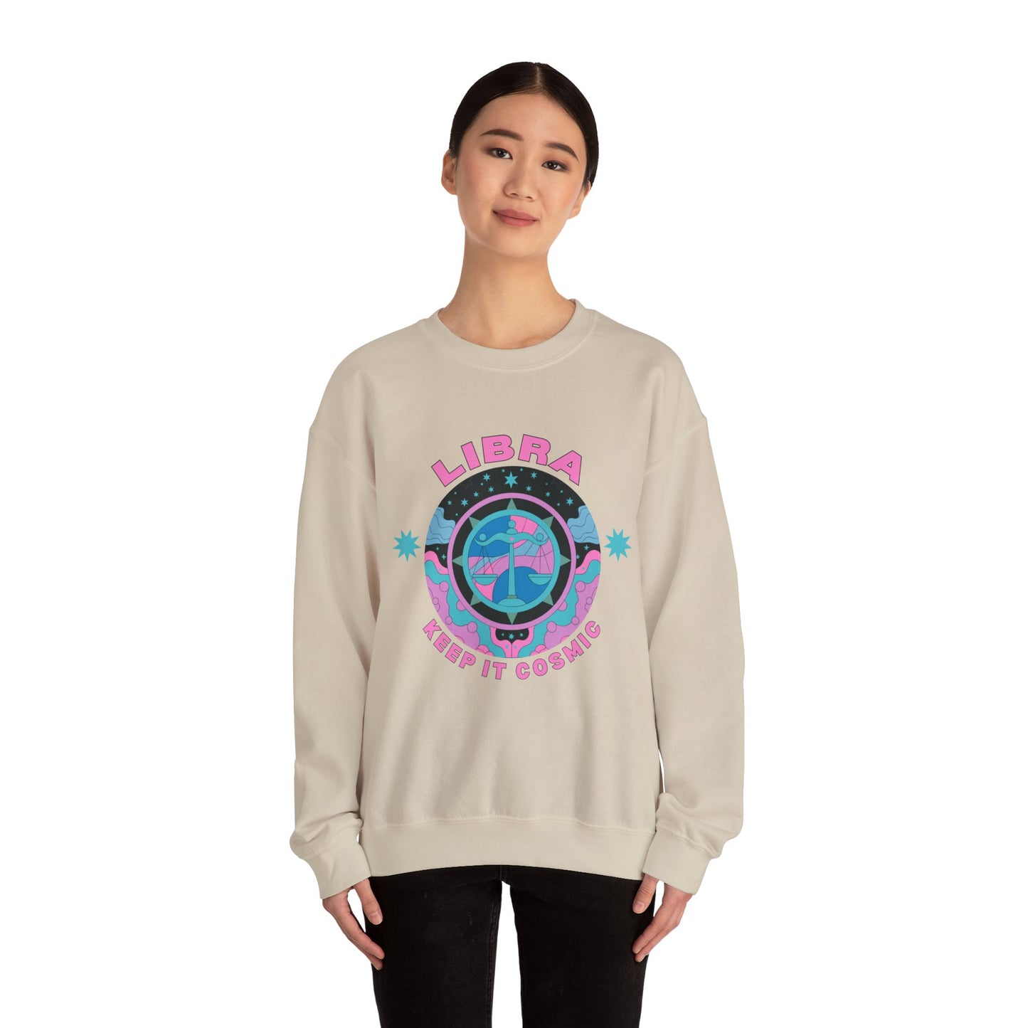Keep It Cosmic - Retro Star Sign Astro Sweatshirt | Libra