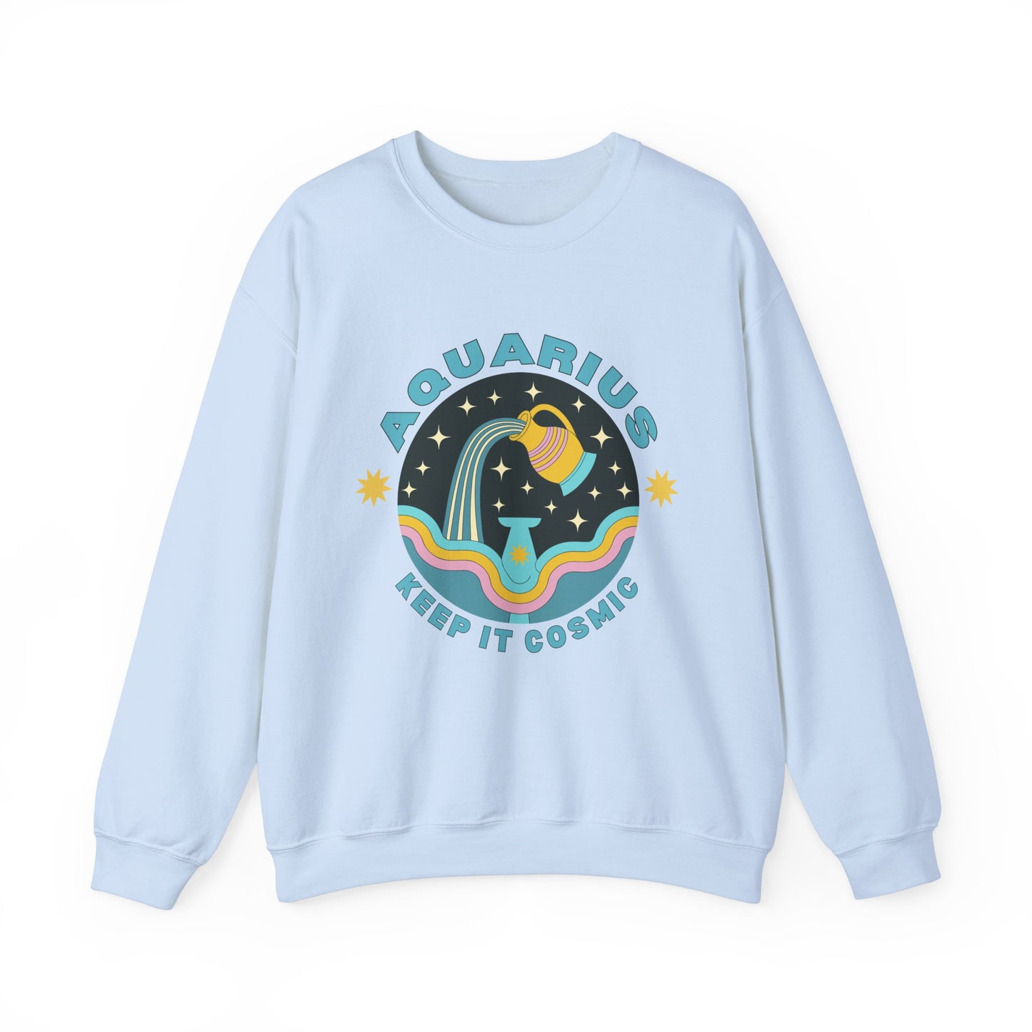 Keep It Cosmic - Retro Star Sign Astro Sweatshirt | Aquarius
