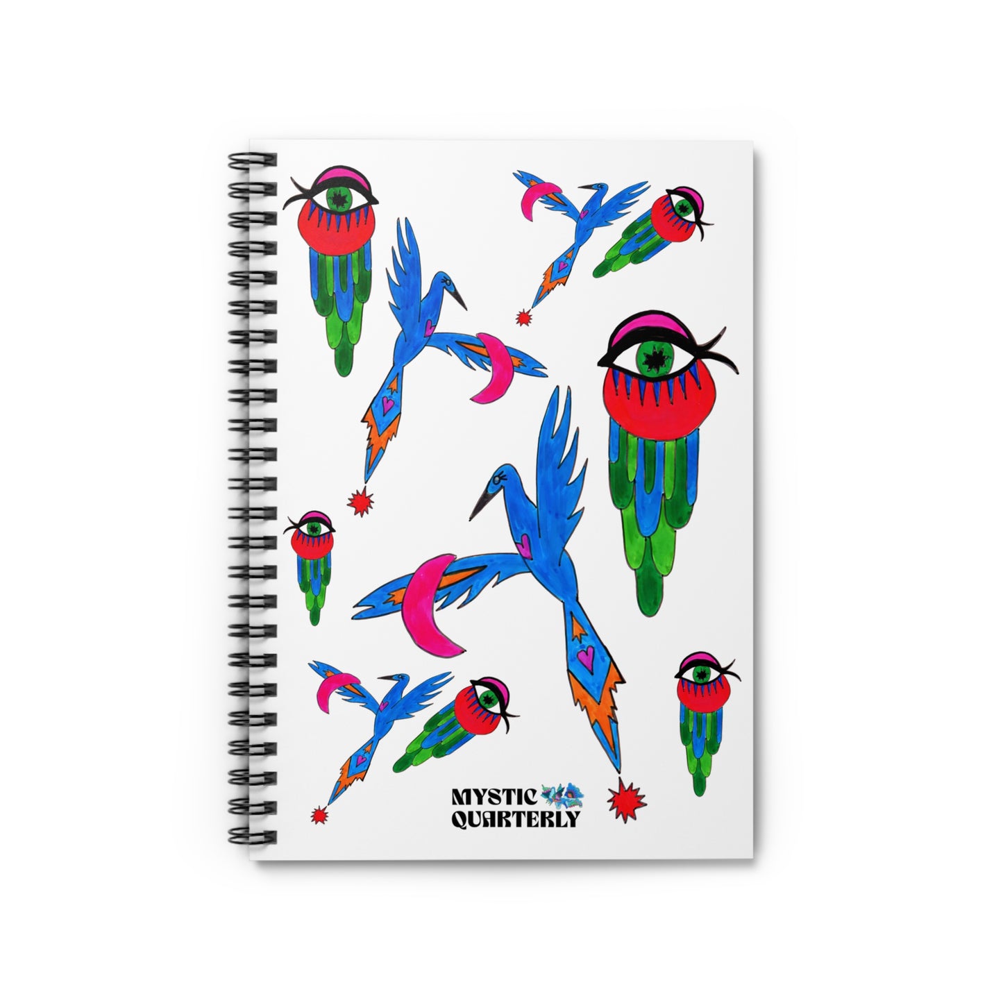 Scorpio Full Moon "Secret Diary" Spiral Notebook (6" x 8")