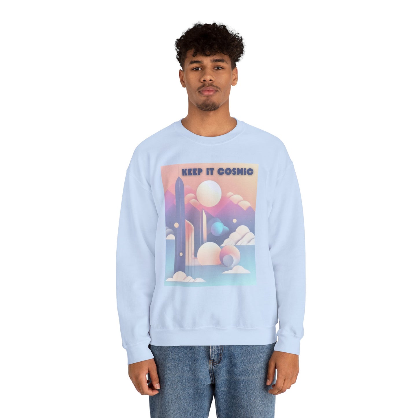 Pastel Cosmos Celestial Aesthetic Sweatshirt – Keep It Cosmic Crewneck
