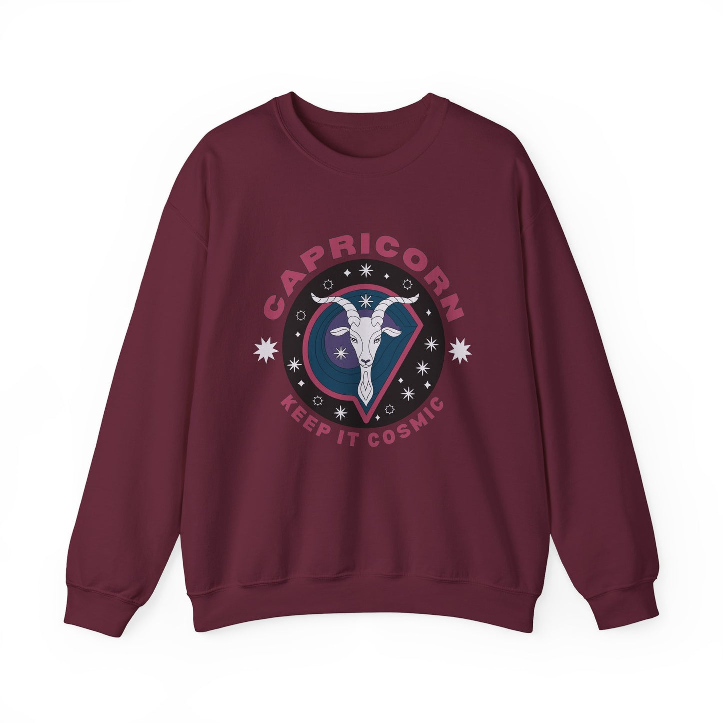 Keep It Cosmic - Retro Star Sign Astro Sweatshirt | Capricorn