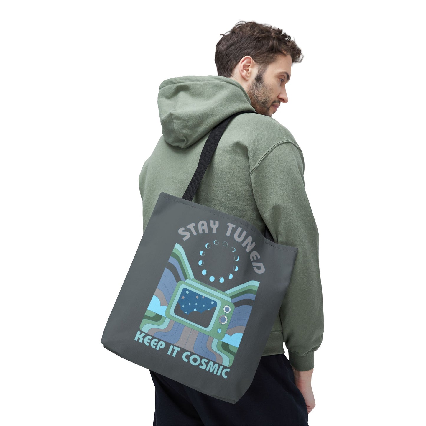Stay Tuned - Keep it Cosmic Tote Bag