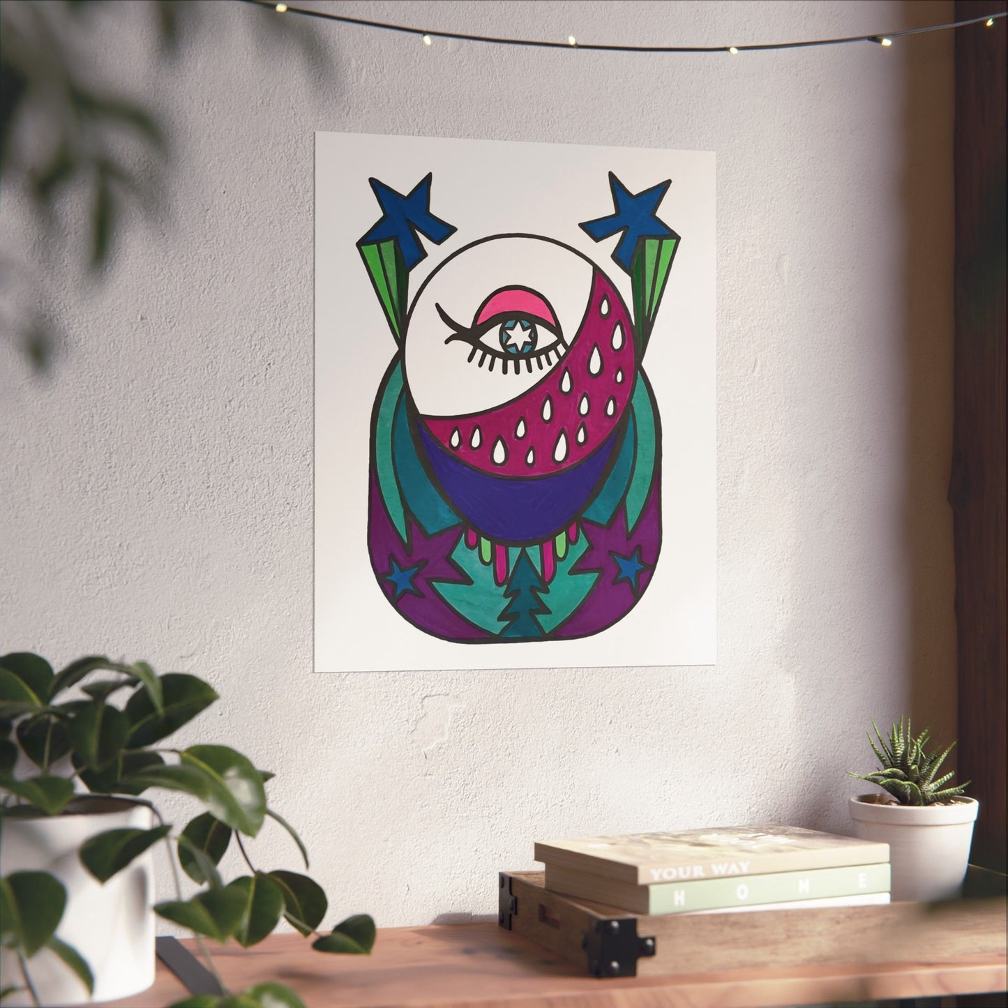 Lunar Eye | Esoteric Surreal Moon Art Print