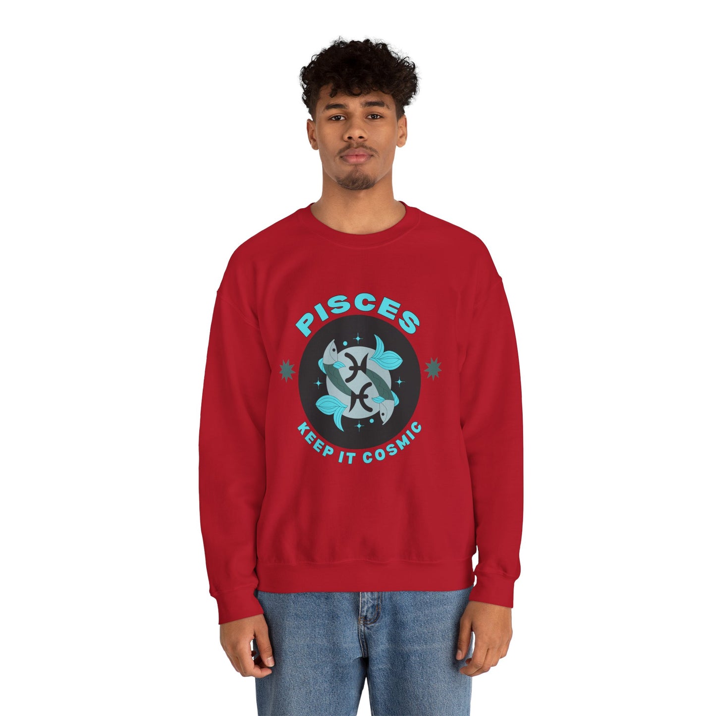 Keep It Cosmic - Retro Star Sign Astro Sweatshirt | Pisces