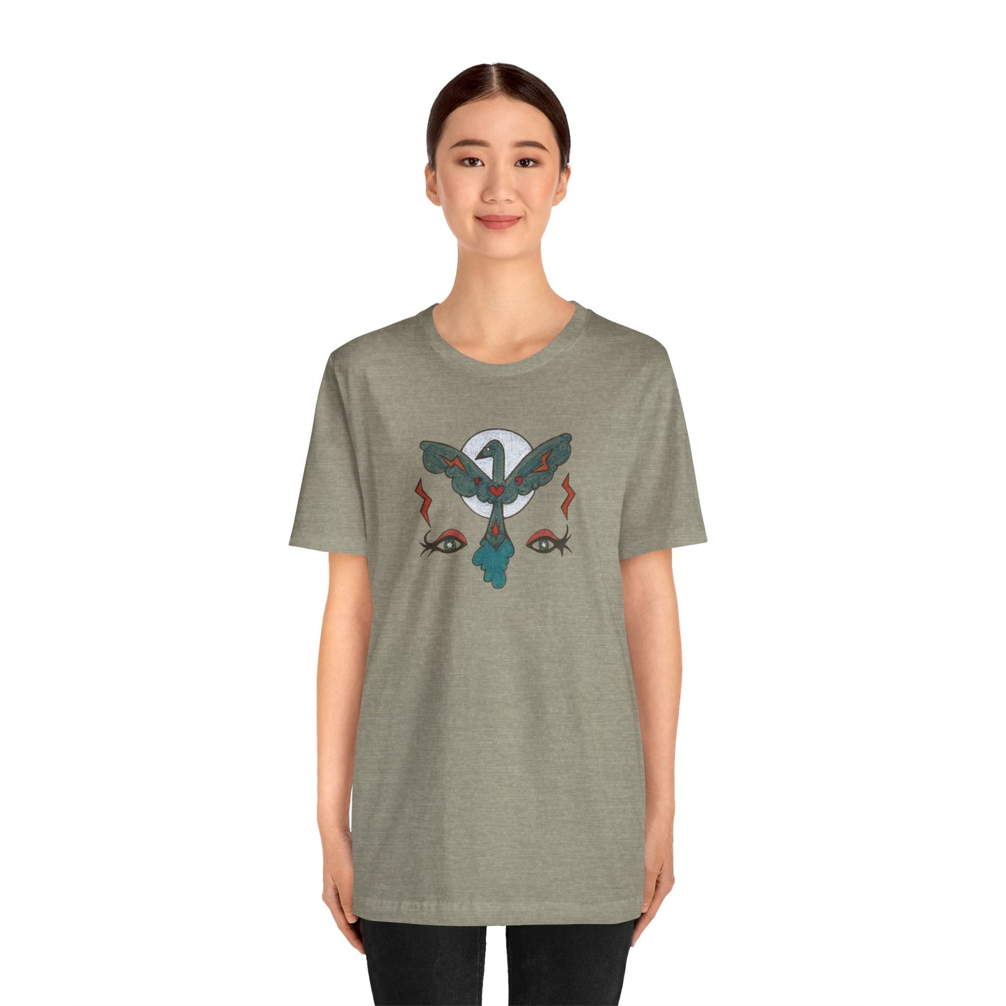 Feel to See Moon T-Shirt Tee | Esoteric Eyes Cosmic Art Tee (Unisex)