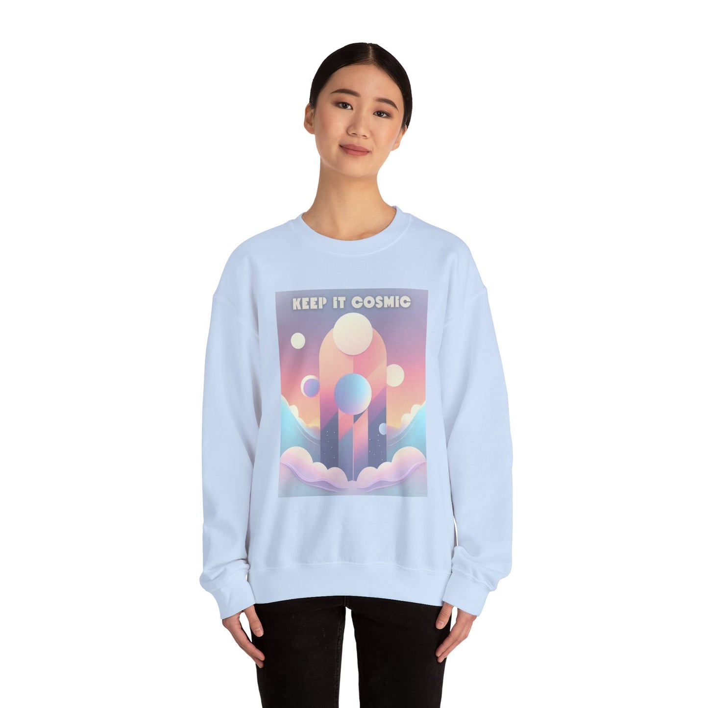 Pastel Cosmos Sweatshirt – Keep It Cosmic Celestial Aesthetic Crewneck