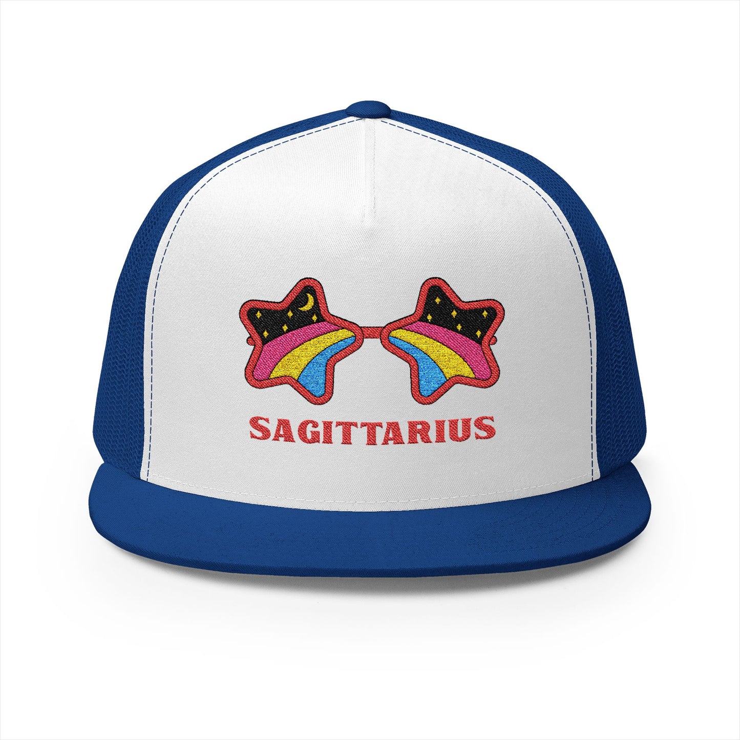 Retro Zodiac Sign Trucker Hat — Sagittarius