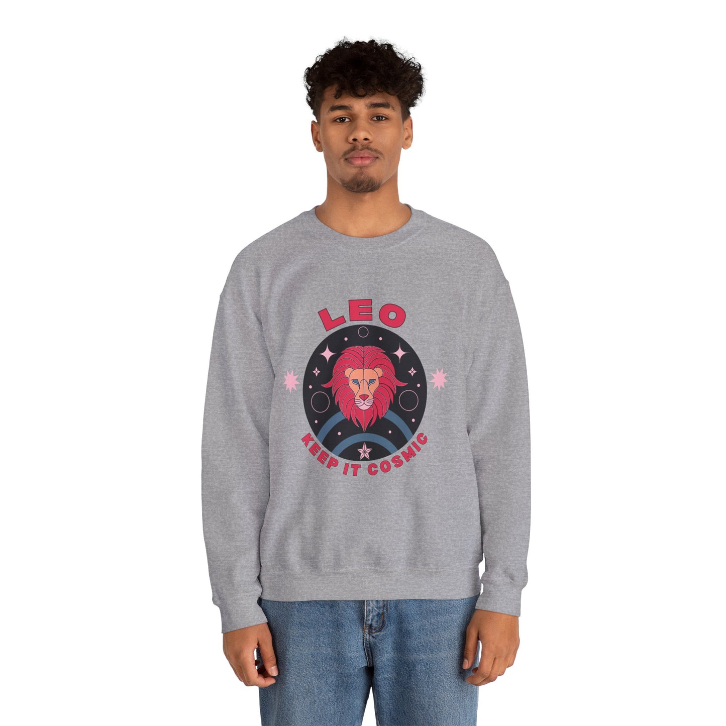 Keep It Cosmic - Retro Star Sign Astro Sweatshirt | Leo