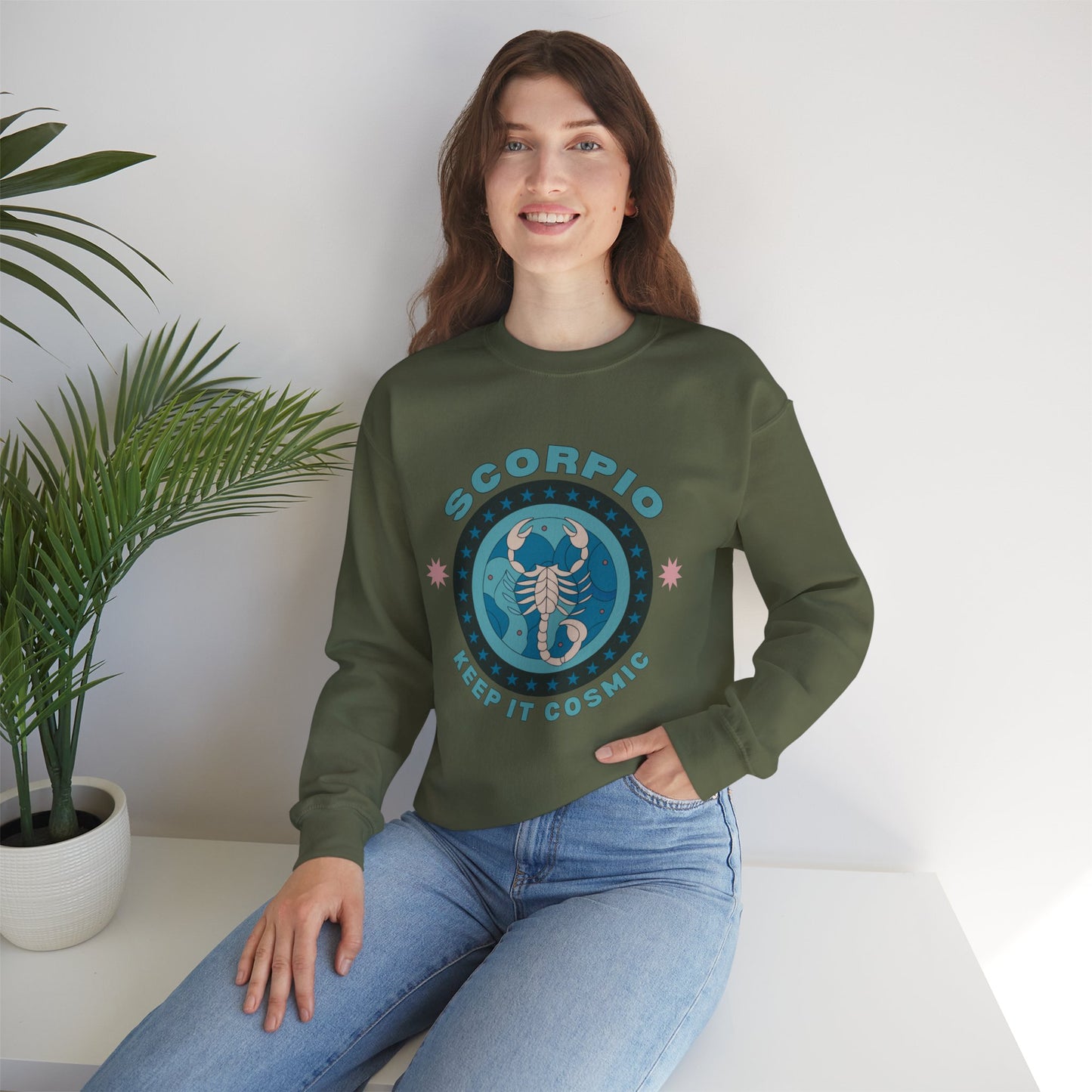 Keep It Cosmic - Retro Star Sign Astro Sweatshirt | Scorpio