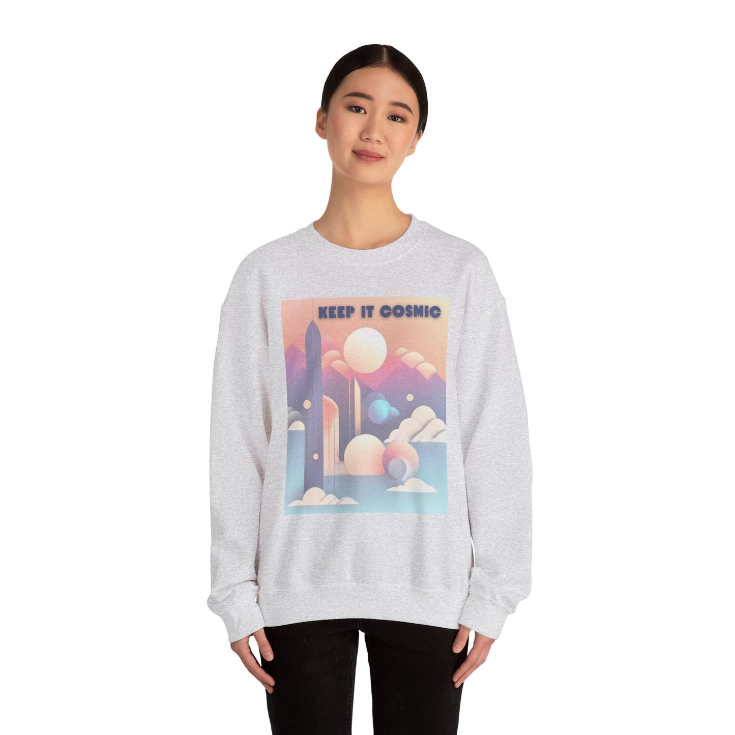 Pastel Cosmos Celestial Aesthetic Sweatshirt – Keep It Cosmic Crewneck
