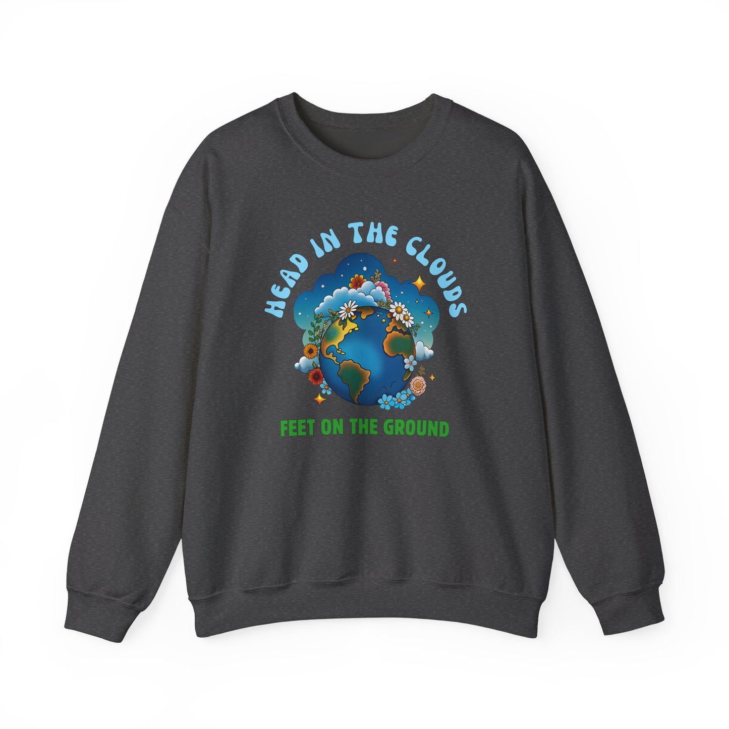 Grounded Dreamer | Earthy Edition β Eco Retro Sweatshirt in Deep Tones