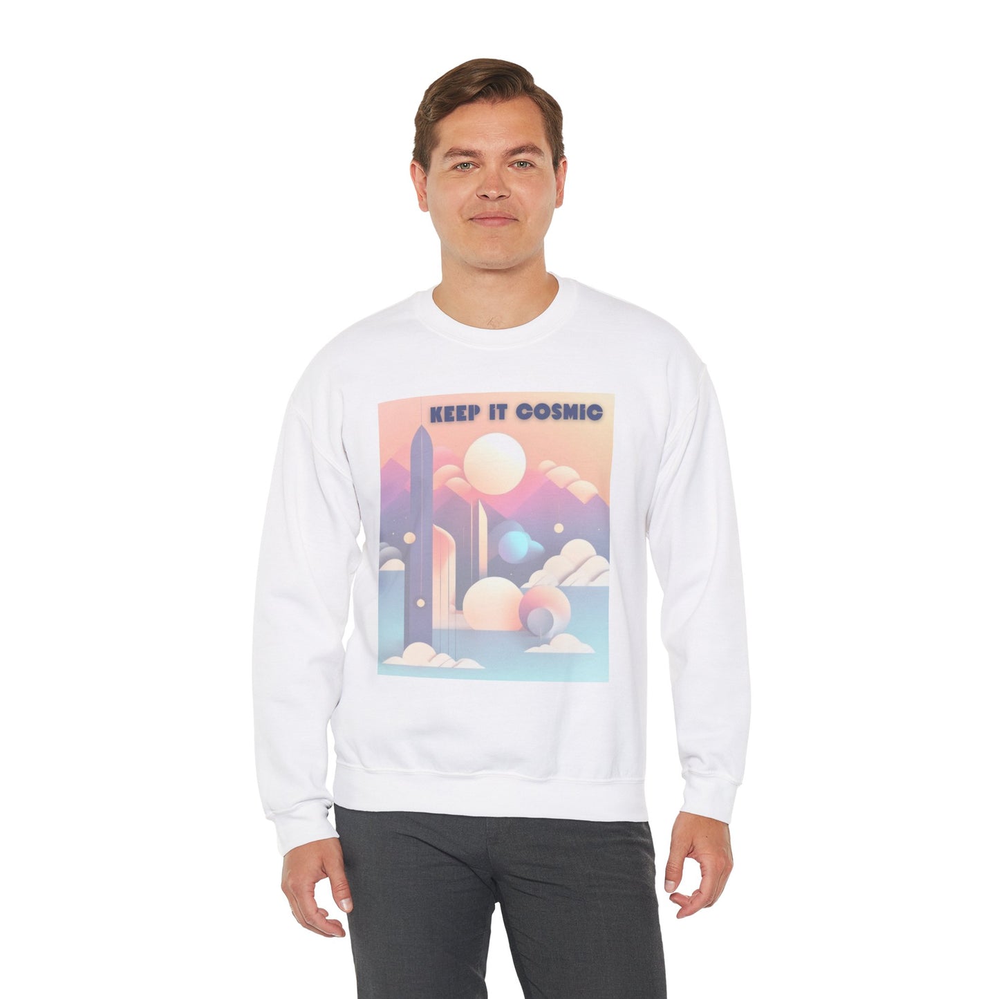 Pastel Cosmos Celestial Aesthetic Sweatshirt – Keep It Cosmic Crewneck