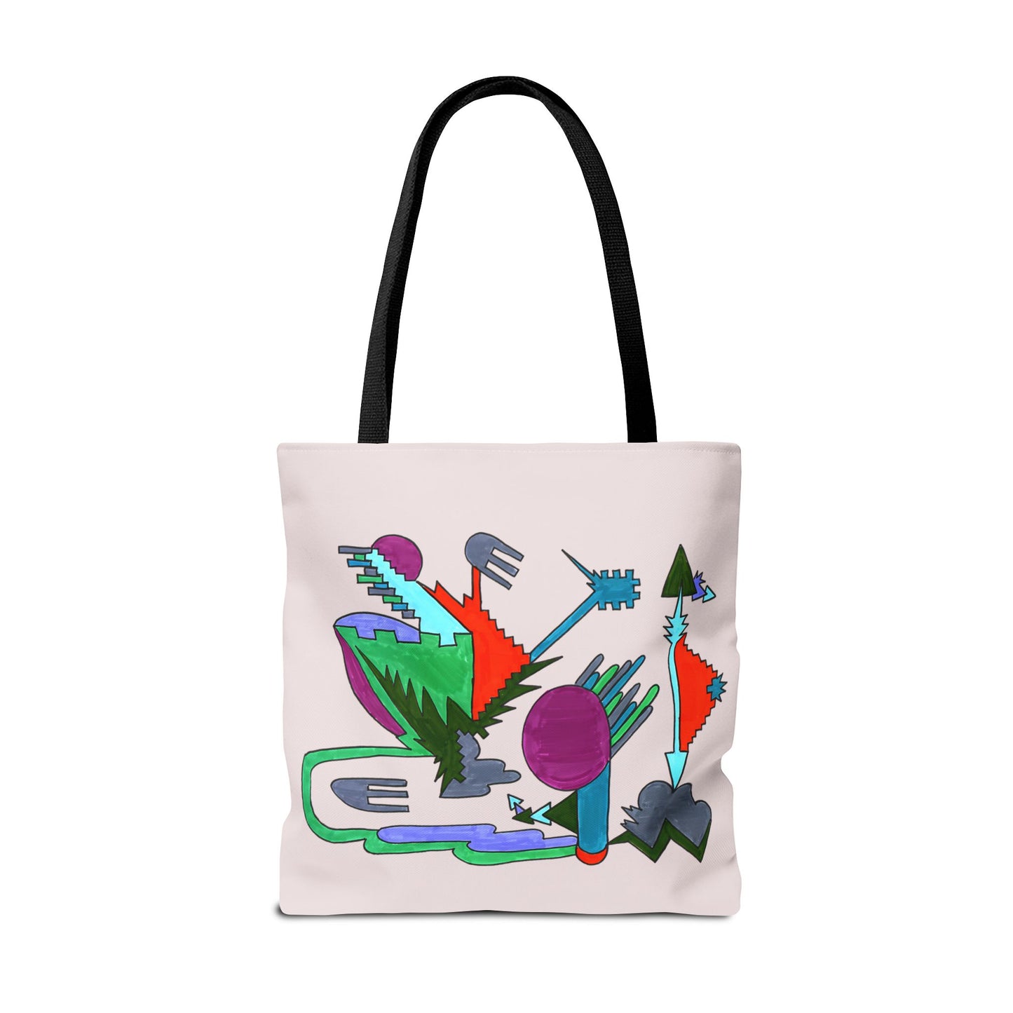 Directional Code | Abstract Glyph Tote Bag (3 Sizes)
