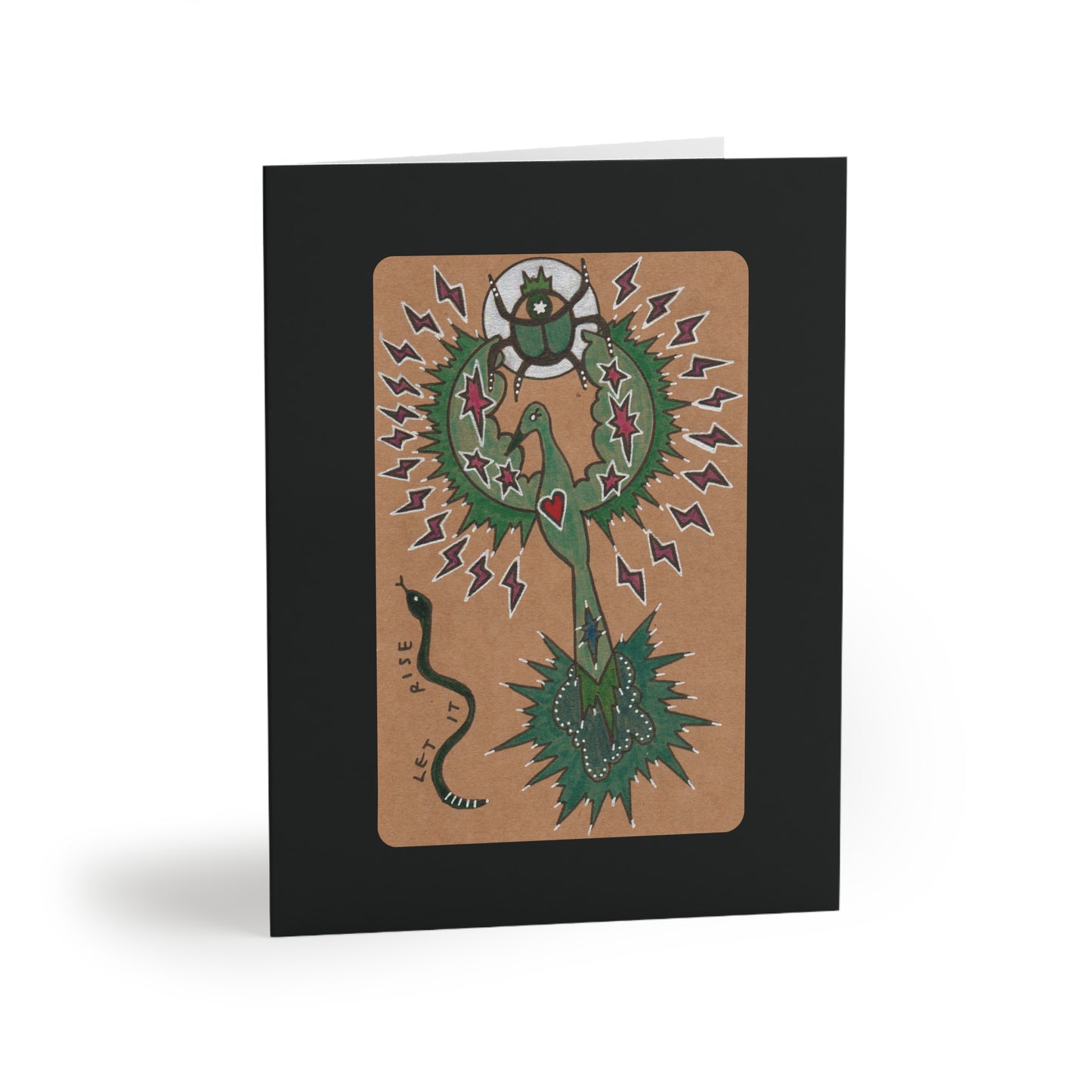 Ancient Symbols Abstract Greeting Card Set of 8