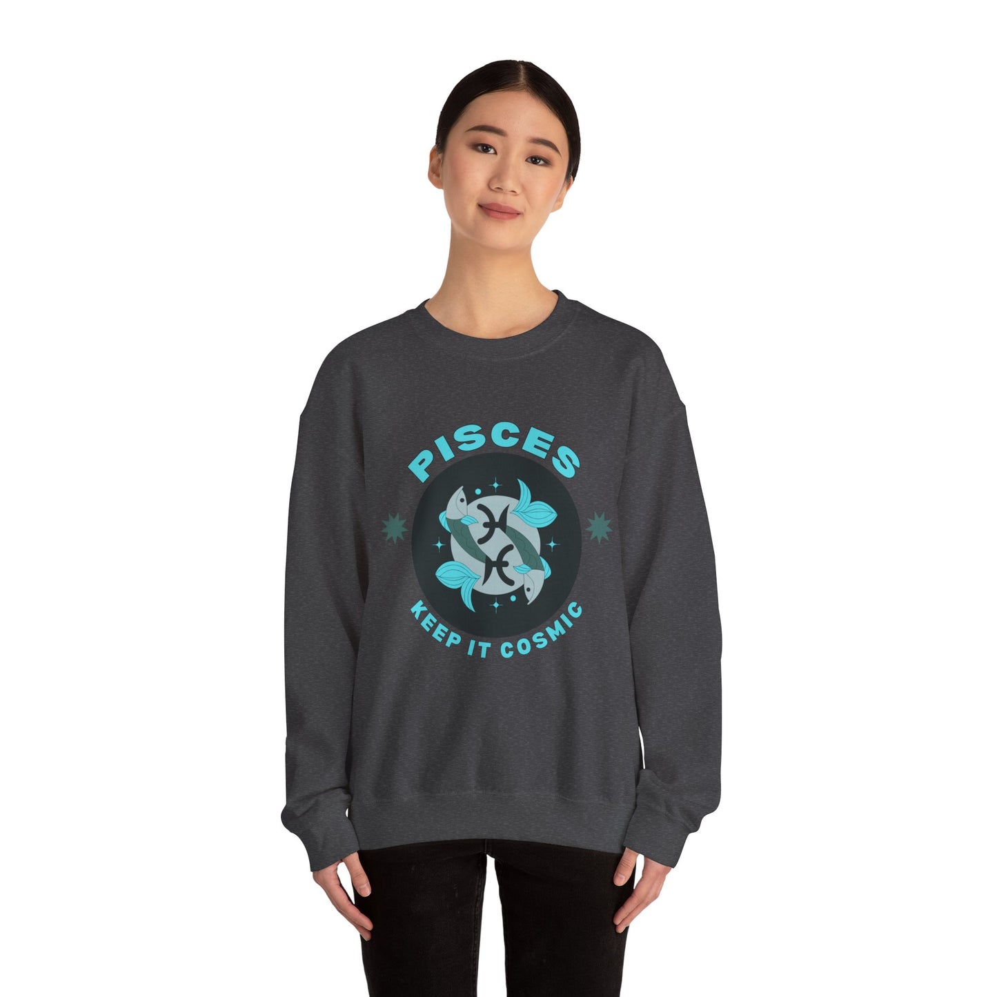 Keep It Cosmic - Retro Star Sign Astro Sweatshirt | Pisces