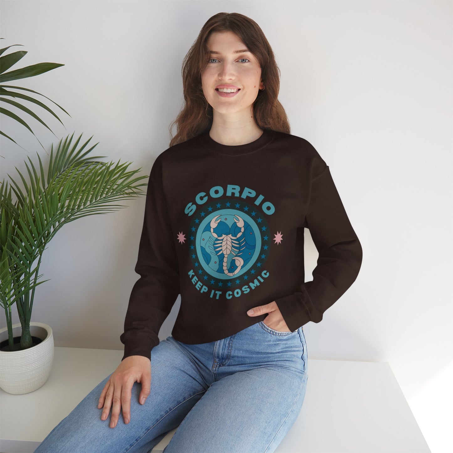 Keep It Cosmic - Retro Star Sign Astro Sweatshirt | Scorpio