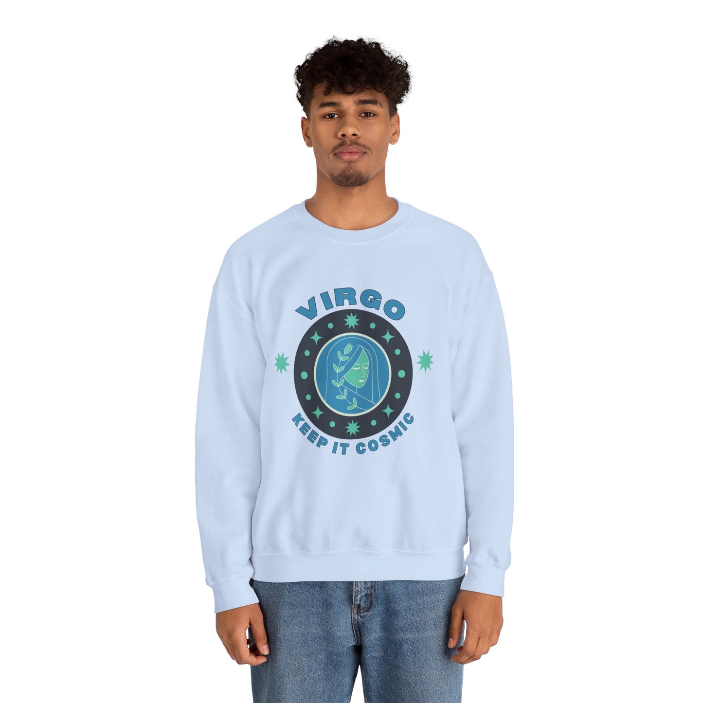 Keep It Cosmic - Retro Star Sign Astro Sweatshirt | Virgo