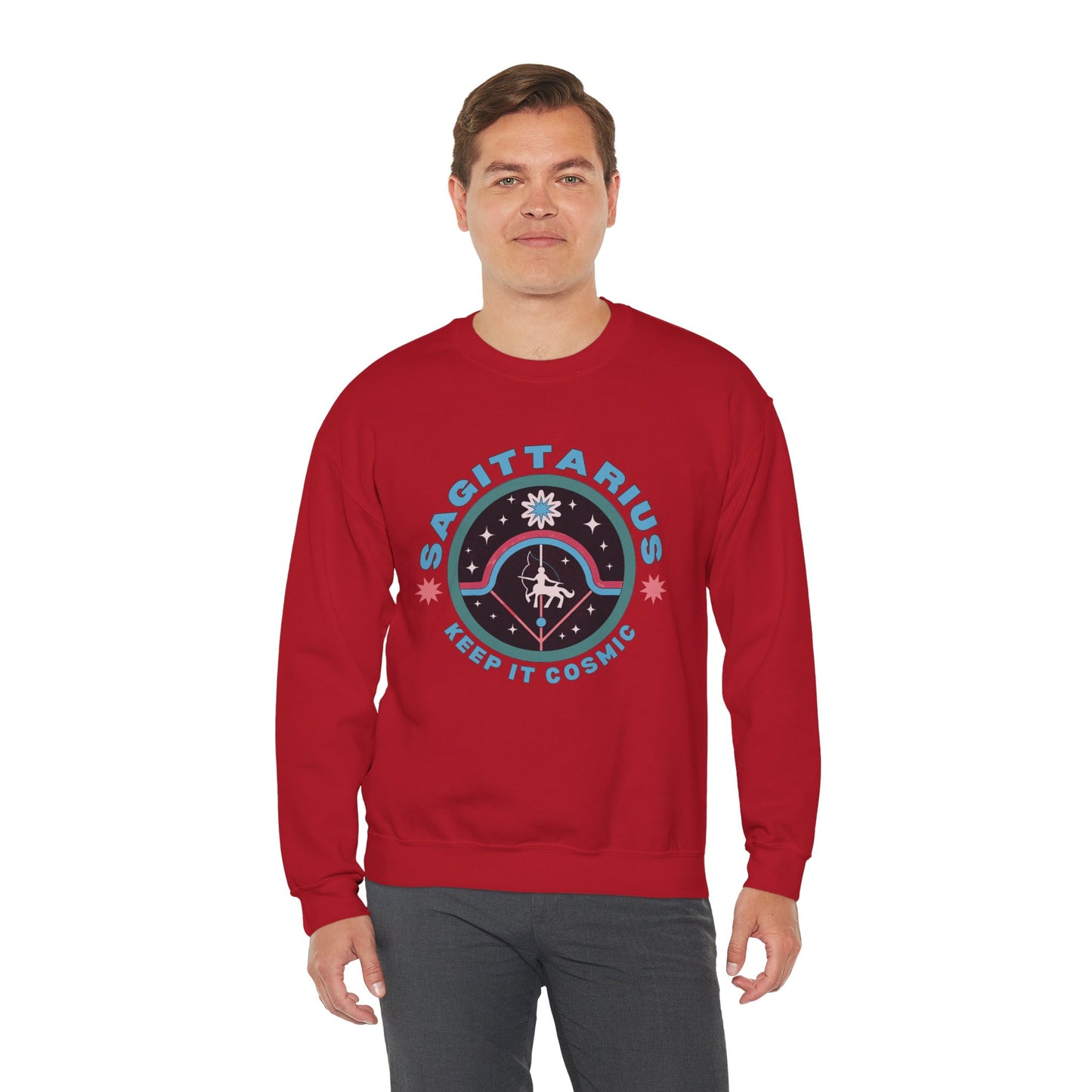 Keep It Cosmic - Retro Star Sign Astro Sweatshirt | Sagittarius