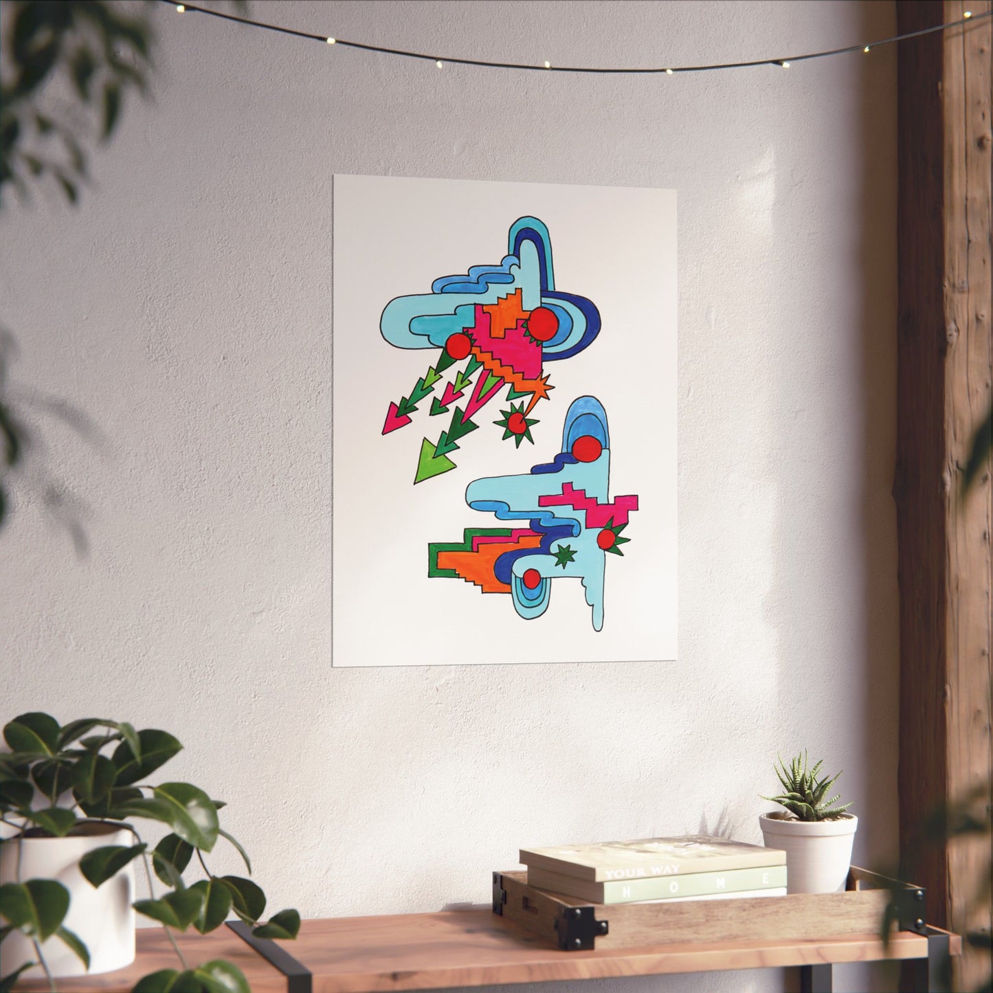 Cloud Split Abstract Art Print
