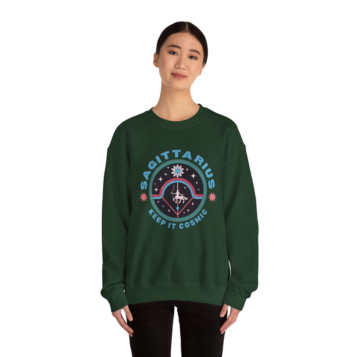 Keep It Cosmic - Retro Star Sign Astro Sweatshirt | Sagittarius