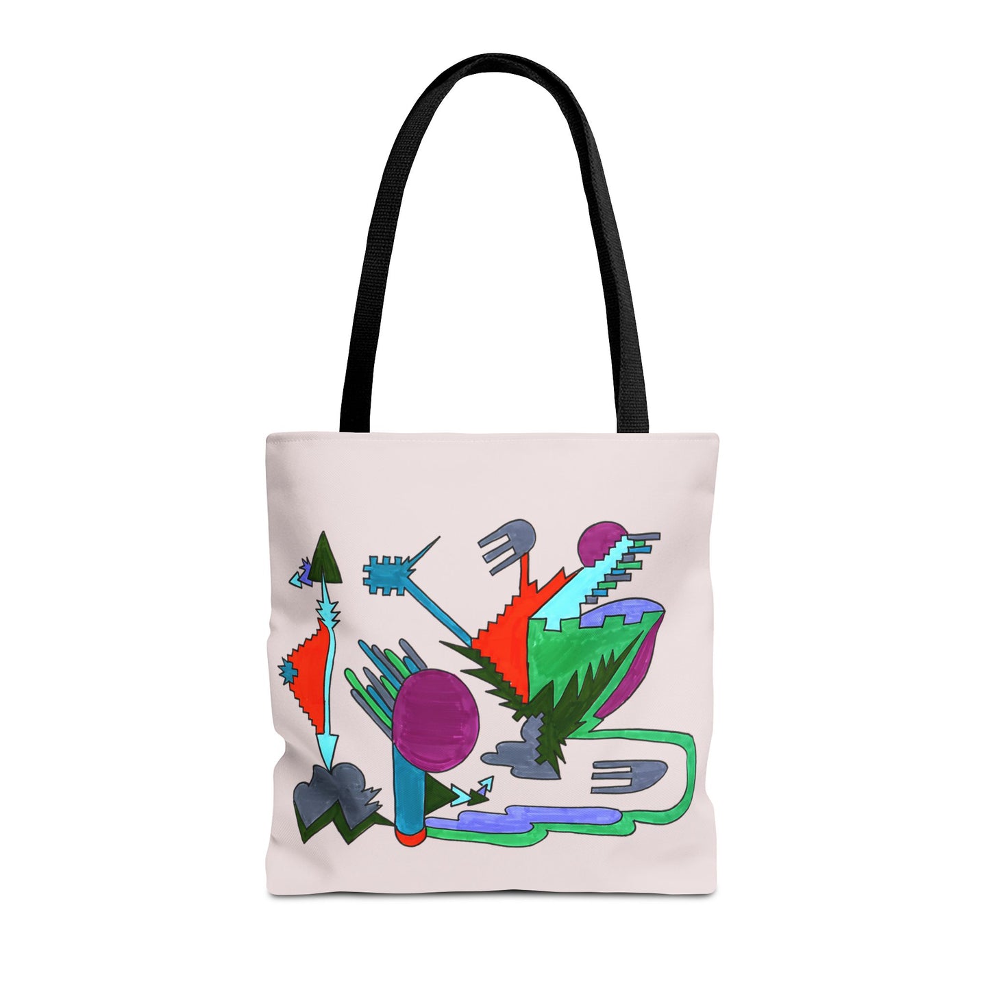 Directional Code | Abstract Glyph Tote Bag (3 Sizes)