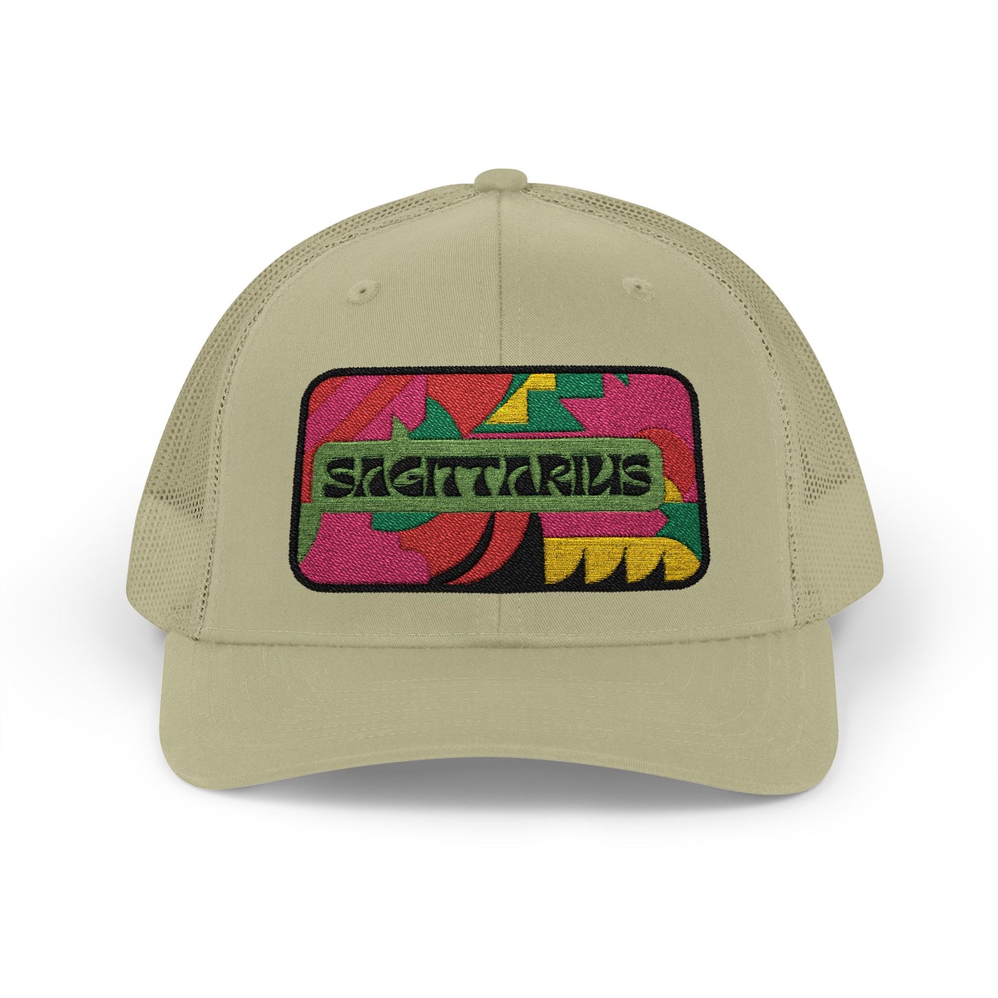 Sagittarius Trucker Hat - Retro Astrology Snapback Cap - Embroidered Horoscope Hat
