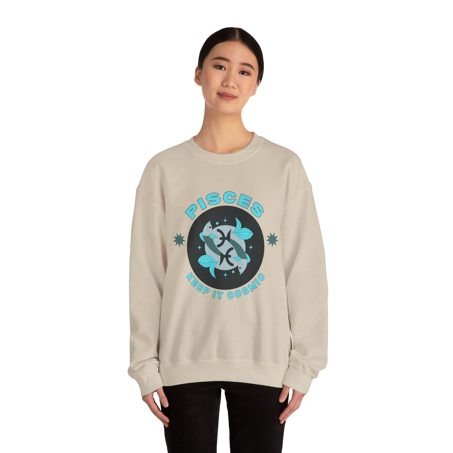 Keep It Cosmic - Retro Star Sign Astro Sweatshirt | Pisces