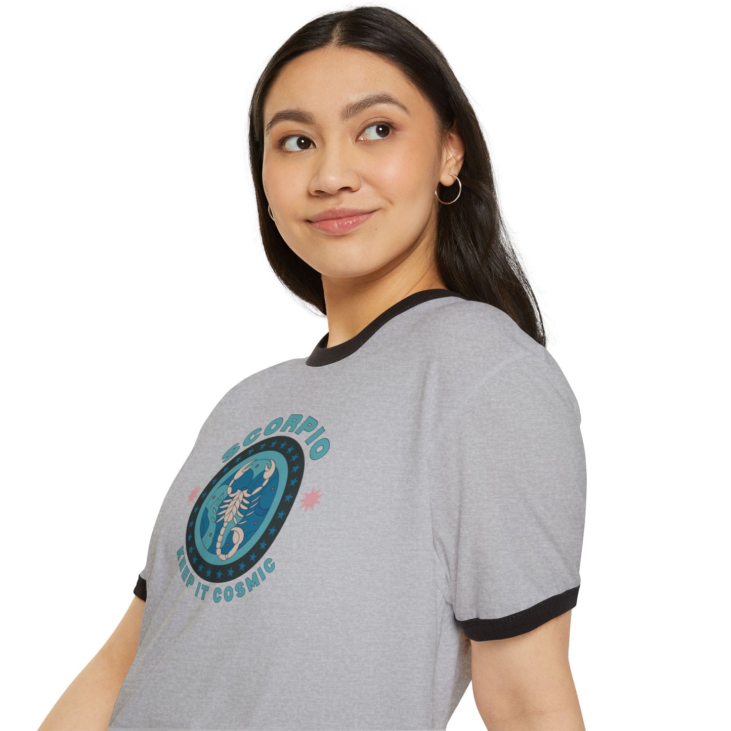 Keep it Cosmic Astrology Retro Ringer Tee — Scorpio Zodiac T-Shirt