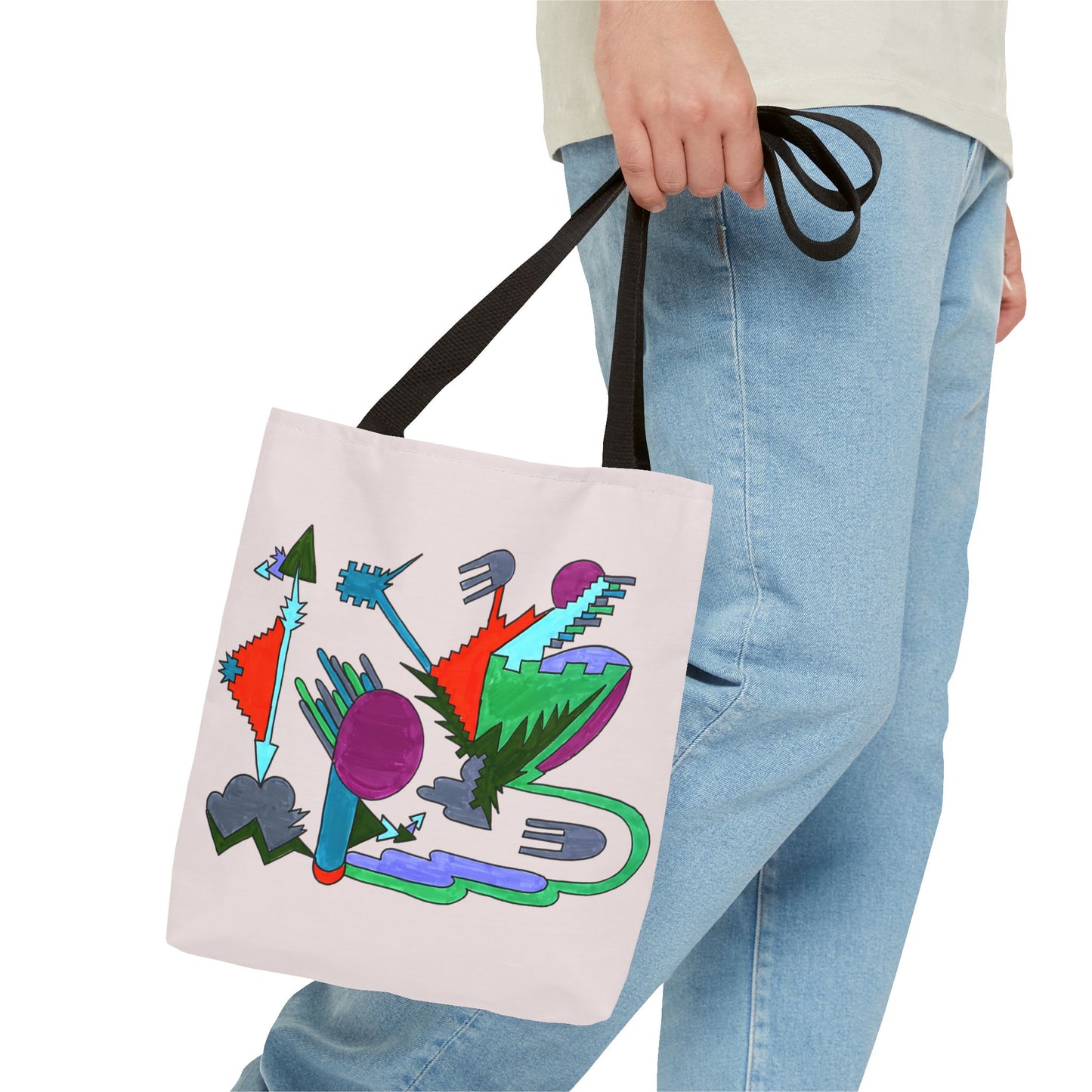 Directional Code | Abstract Glyph Tote Bag (3 Sizes)