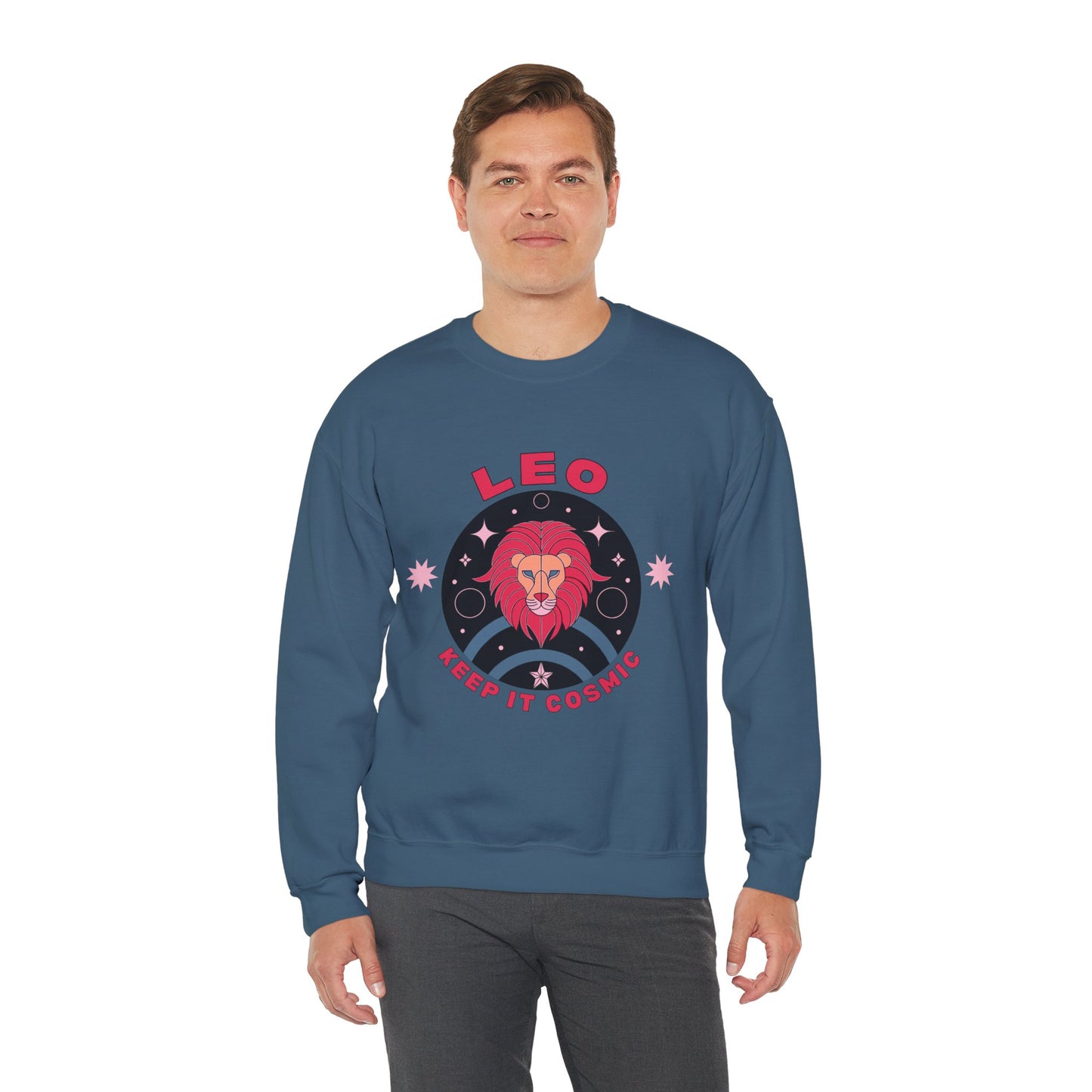 Keep It Cosmic - Retro Star Sign Astro Sweatshirt | Leo
