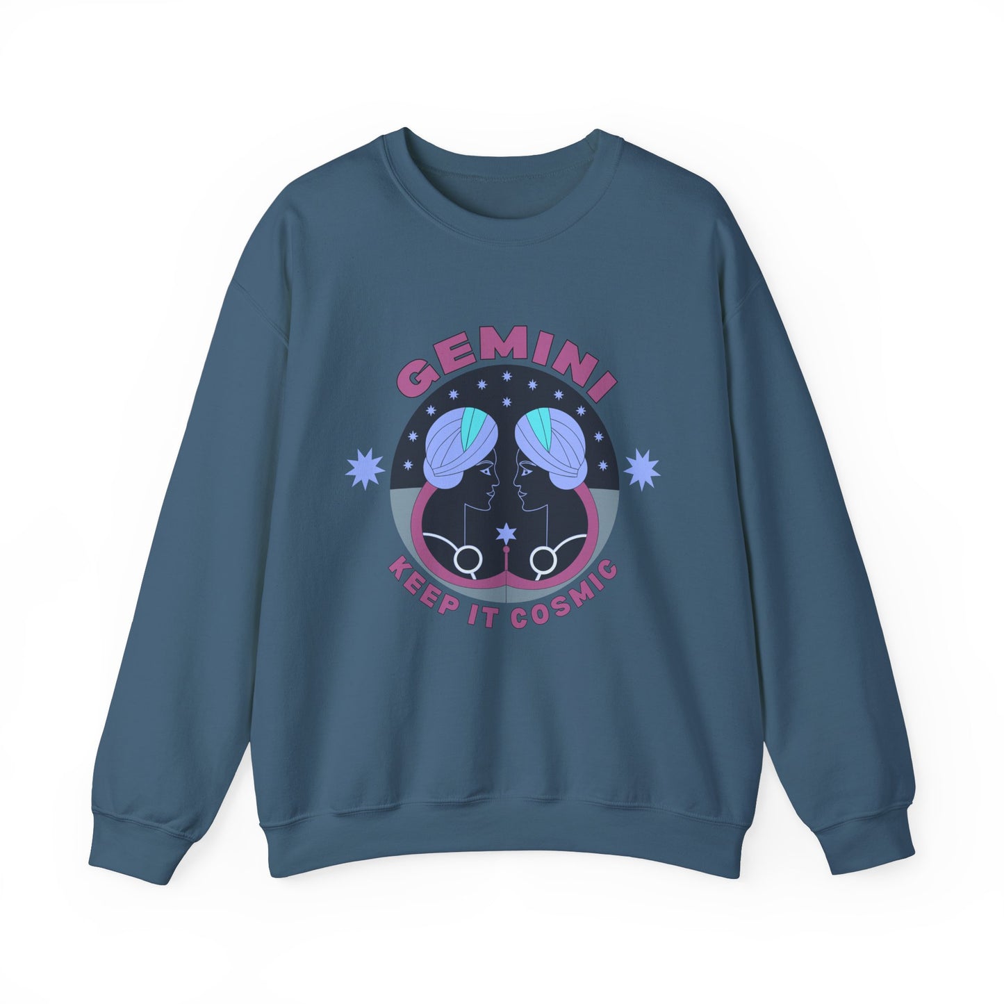 Keep It Cosmic - Retro Star Sign Astro Sweatshirt | Gemini