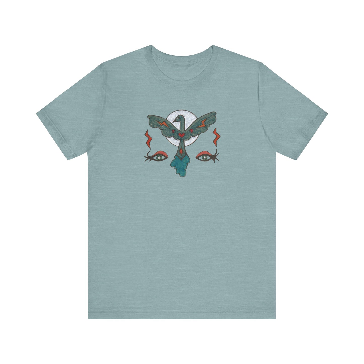 Feel to See Moon T-Shirt Tee | Esoteric Eyes Cosmic Art Tee (Unisex)