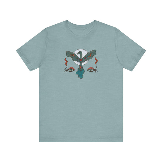 Feel to See Moon T-Shirt Tee | Esoteric Eyes Cosmic Art Tee (Unisex)