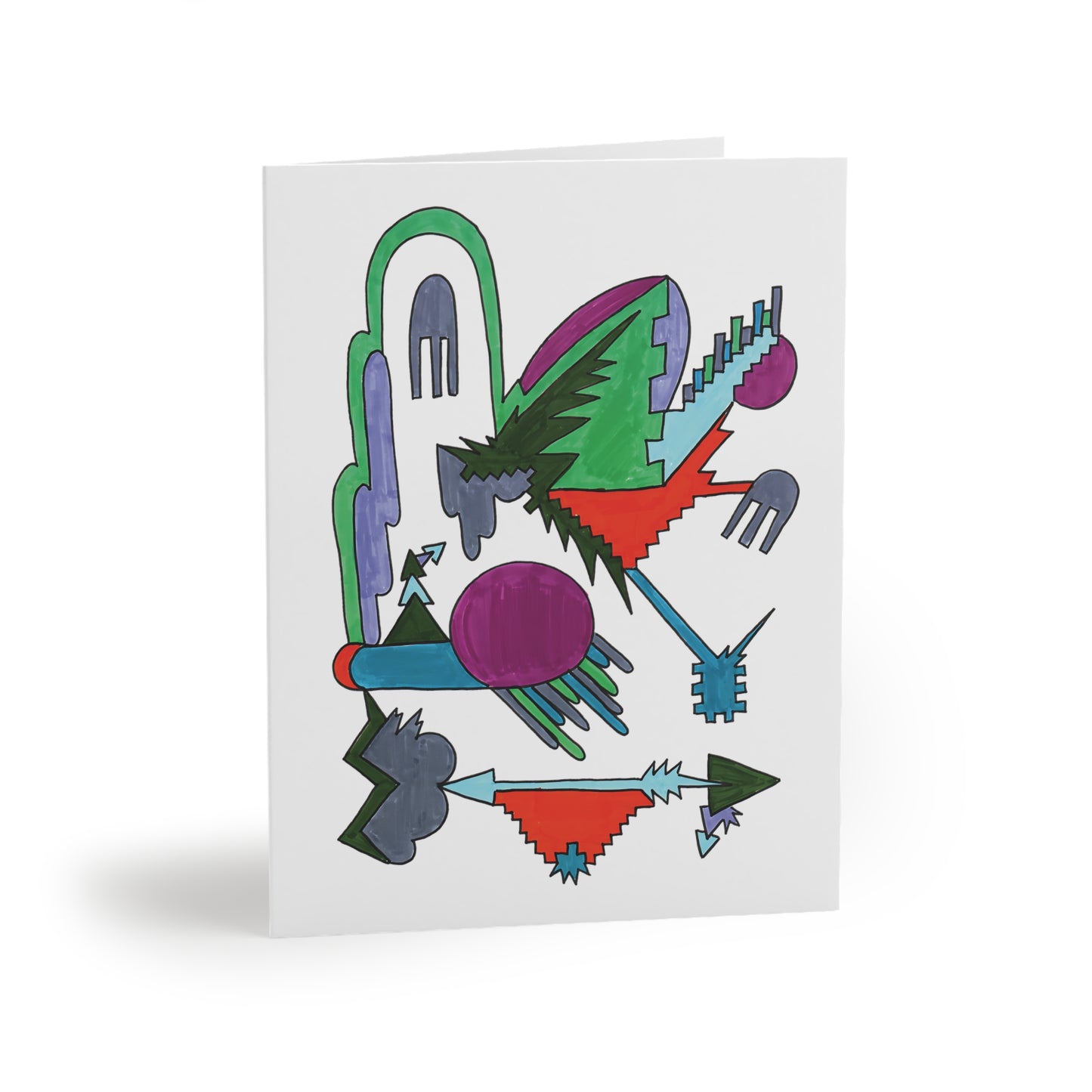 Directional Code greeting card – Mystic Quarterly