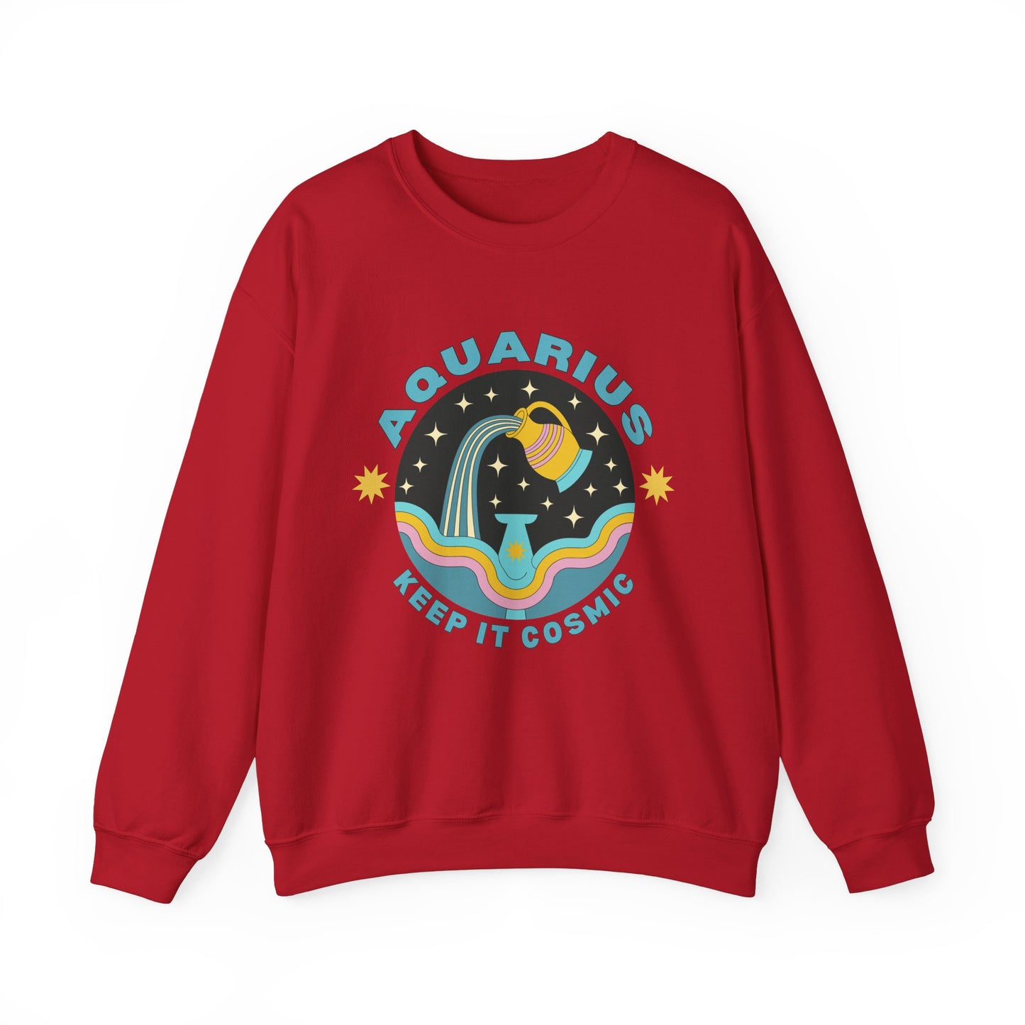Keep It Cosmic - Retro Star Sign Astro Sweatshirt | Aquarius