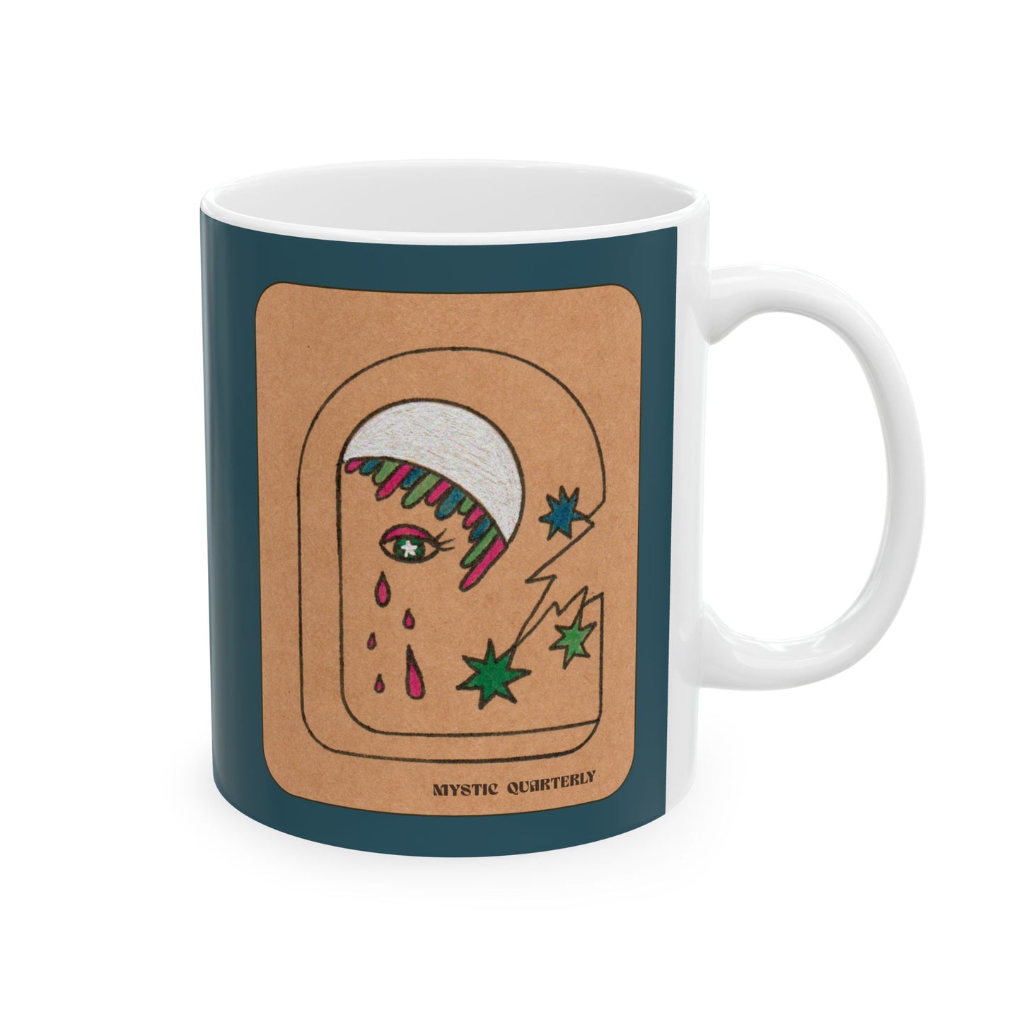 Dark Moon Mode “Can’t talk. I’m processing.” | Cosmic Art Ceramic Mug (11oz / 15oz)