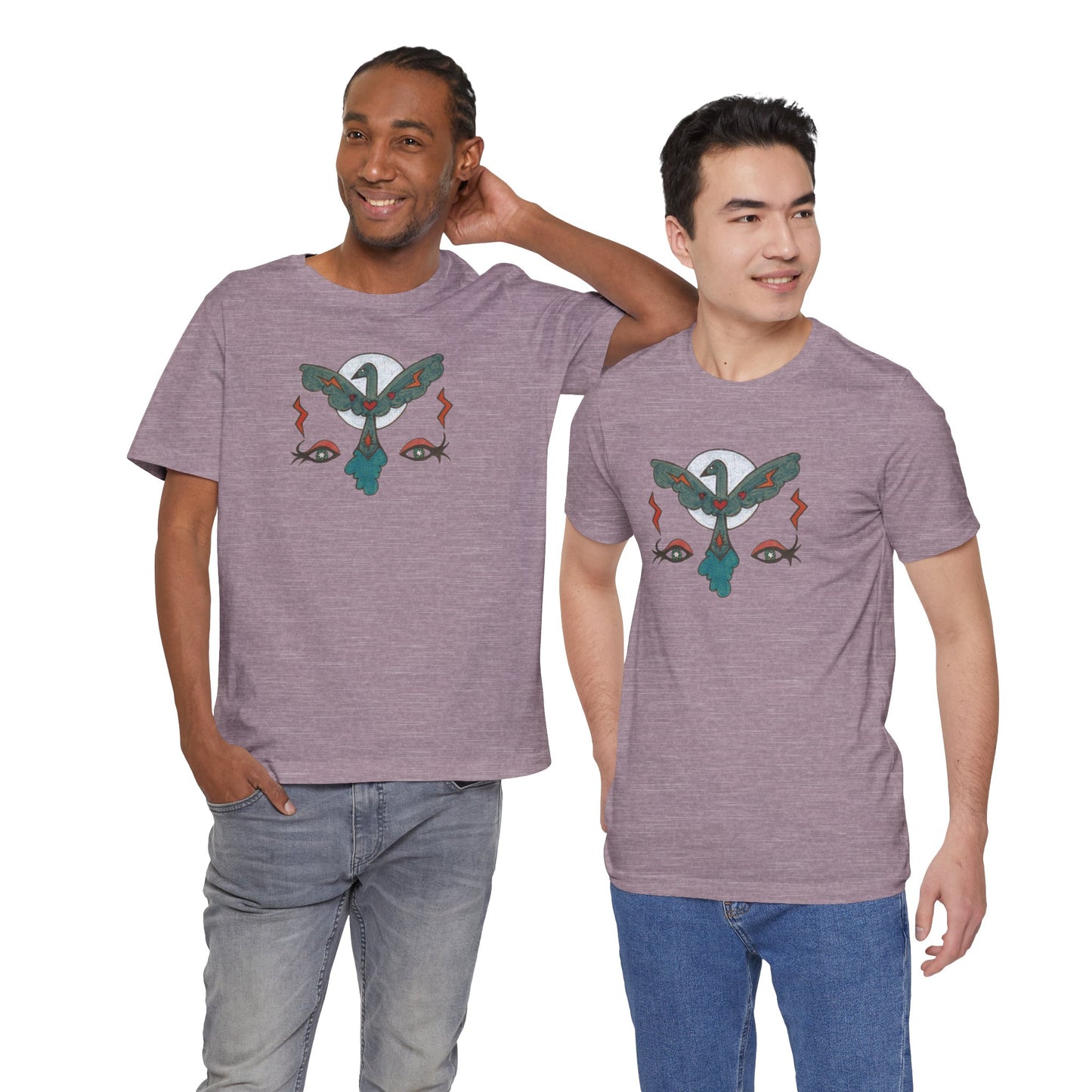 Feel to See Moon T-Shirt Tee | Esoteric Eyes Cosmic Art Tee (Unisex)