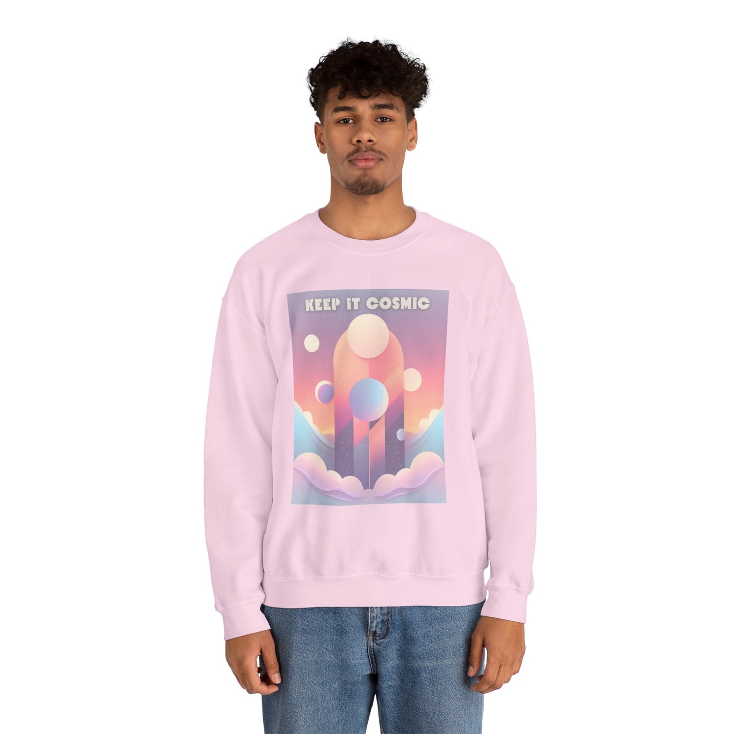 Pastel Cosmos Sweatshirt – Keep It Cosmic Celestial Aesthetic Crewneck